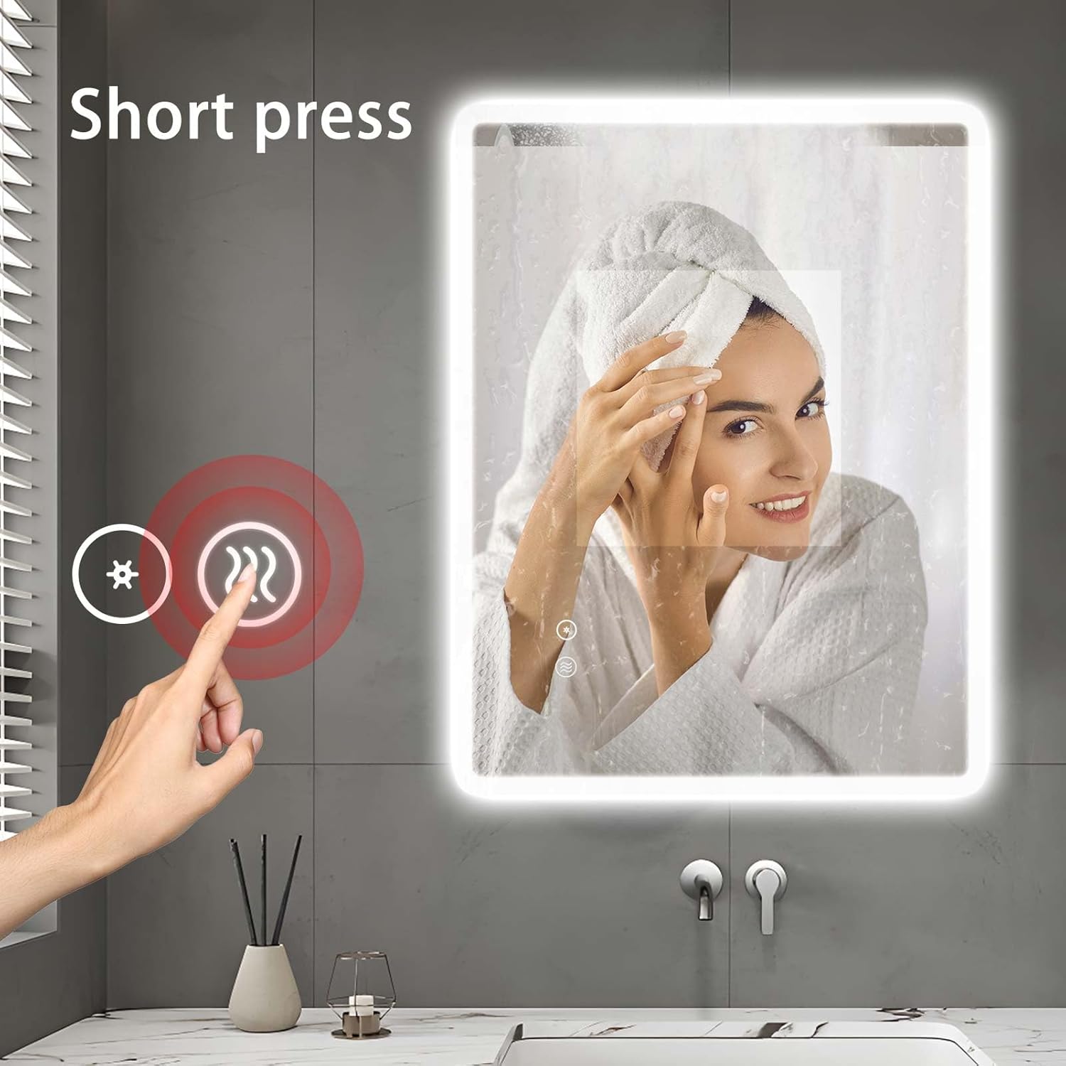 Sanitemodar Specchio da Bagno LED 60x80cm - immagine 3