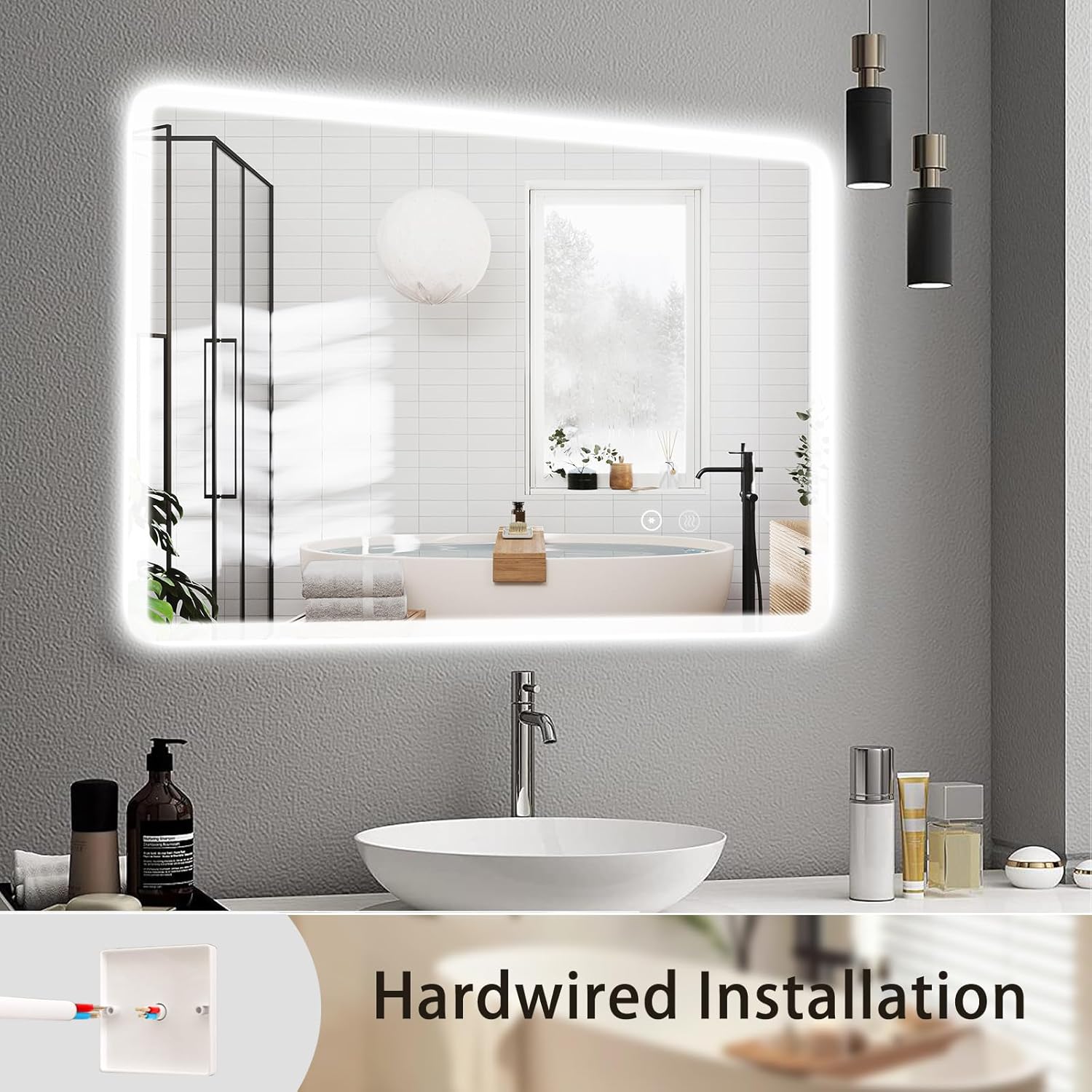 Sanitemodar Specchio da Bagno LED 60x80cm - immagine 5