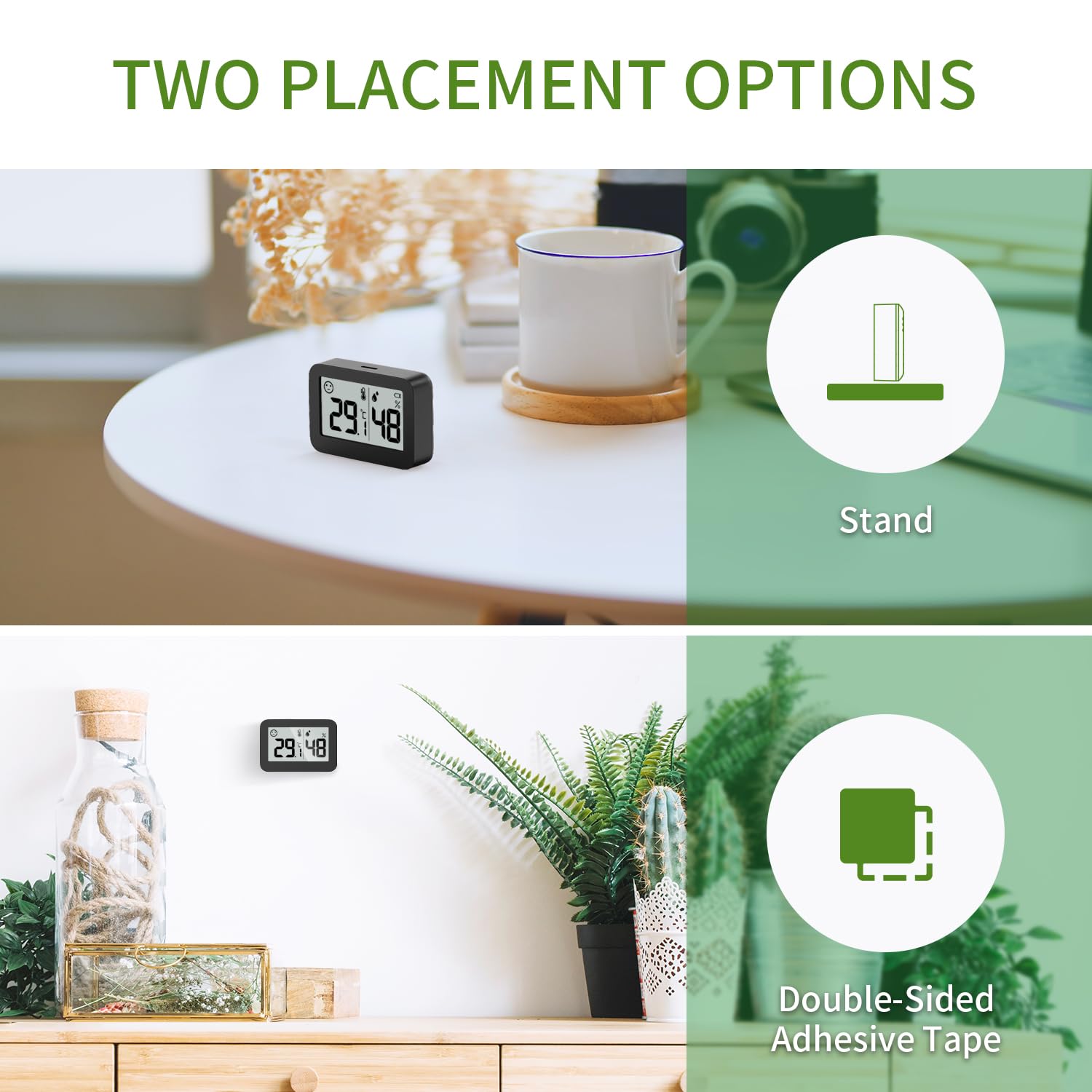 Doomay Mini Igrometro Termometro Digitale Interno - immagine 3