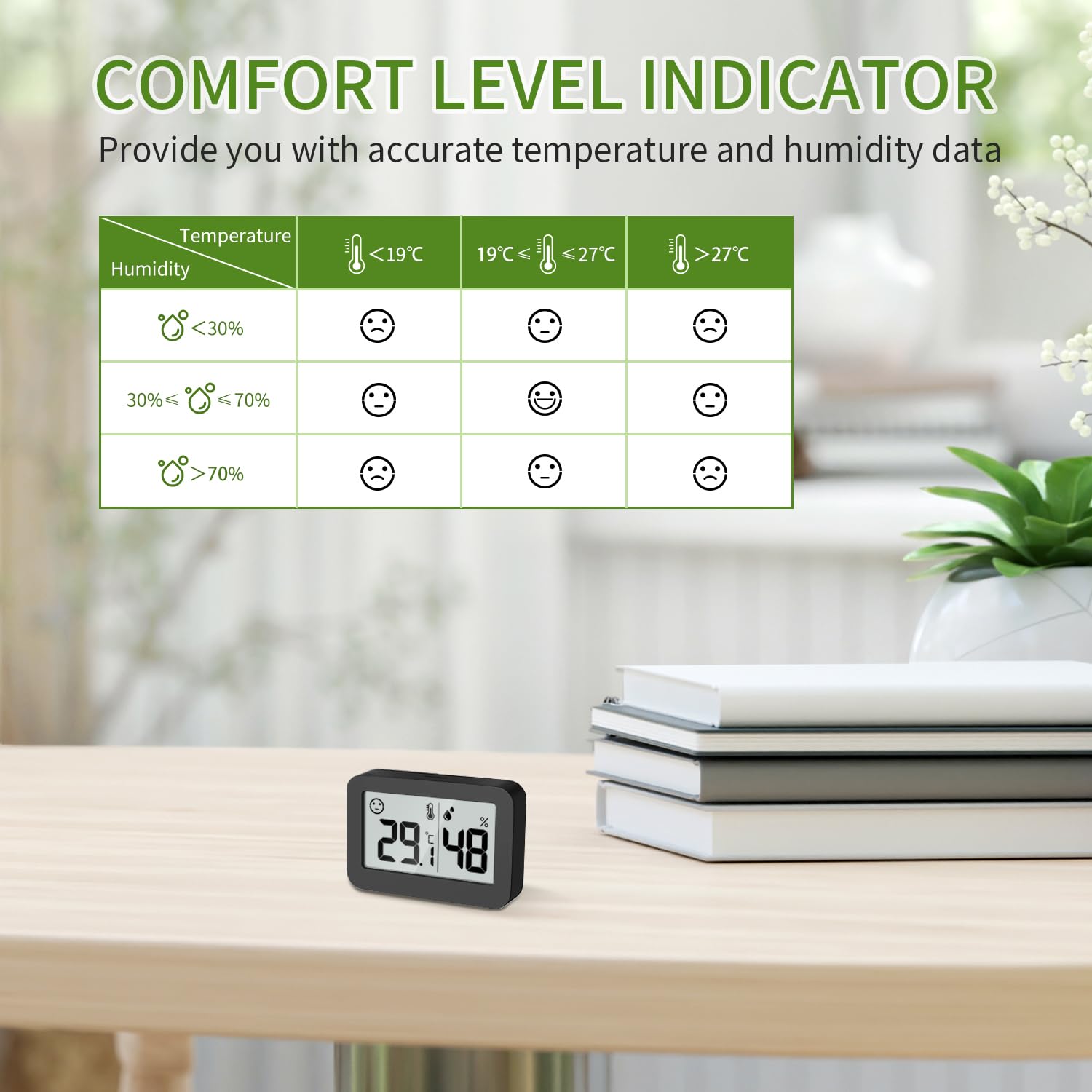 Doomay Mini Igrometro Termometro Digitale Interno - immagine 5