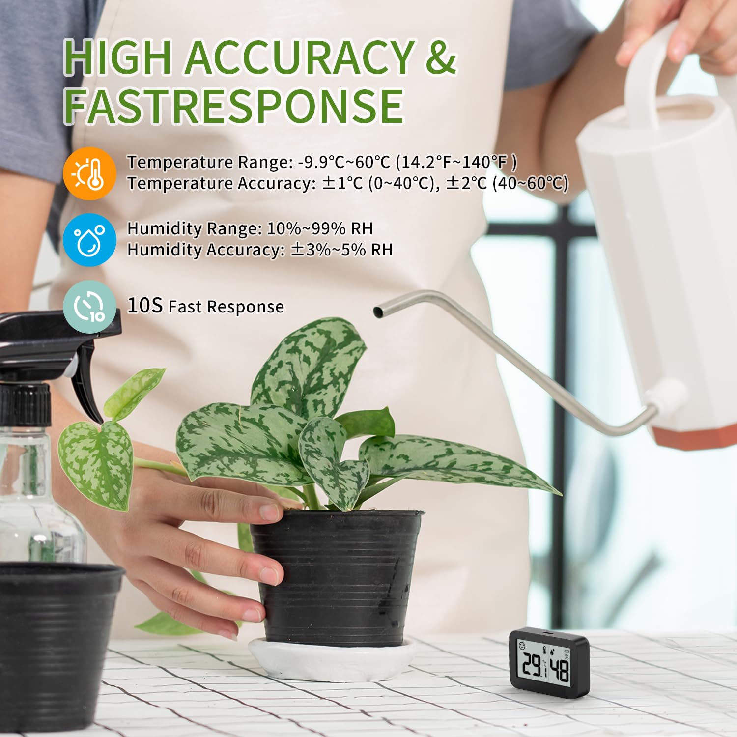 Doomay Mini Igrometro Termometro Digitale Interno - immagine 6