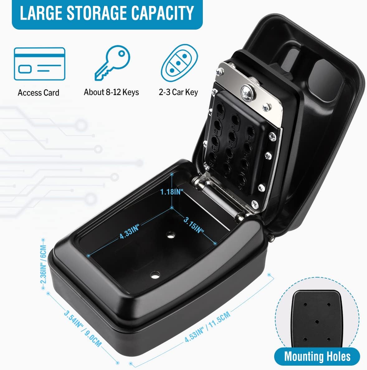 Cassaforte per Chiavi Esterno a Combinazione - immagine 4