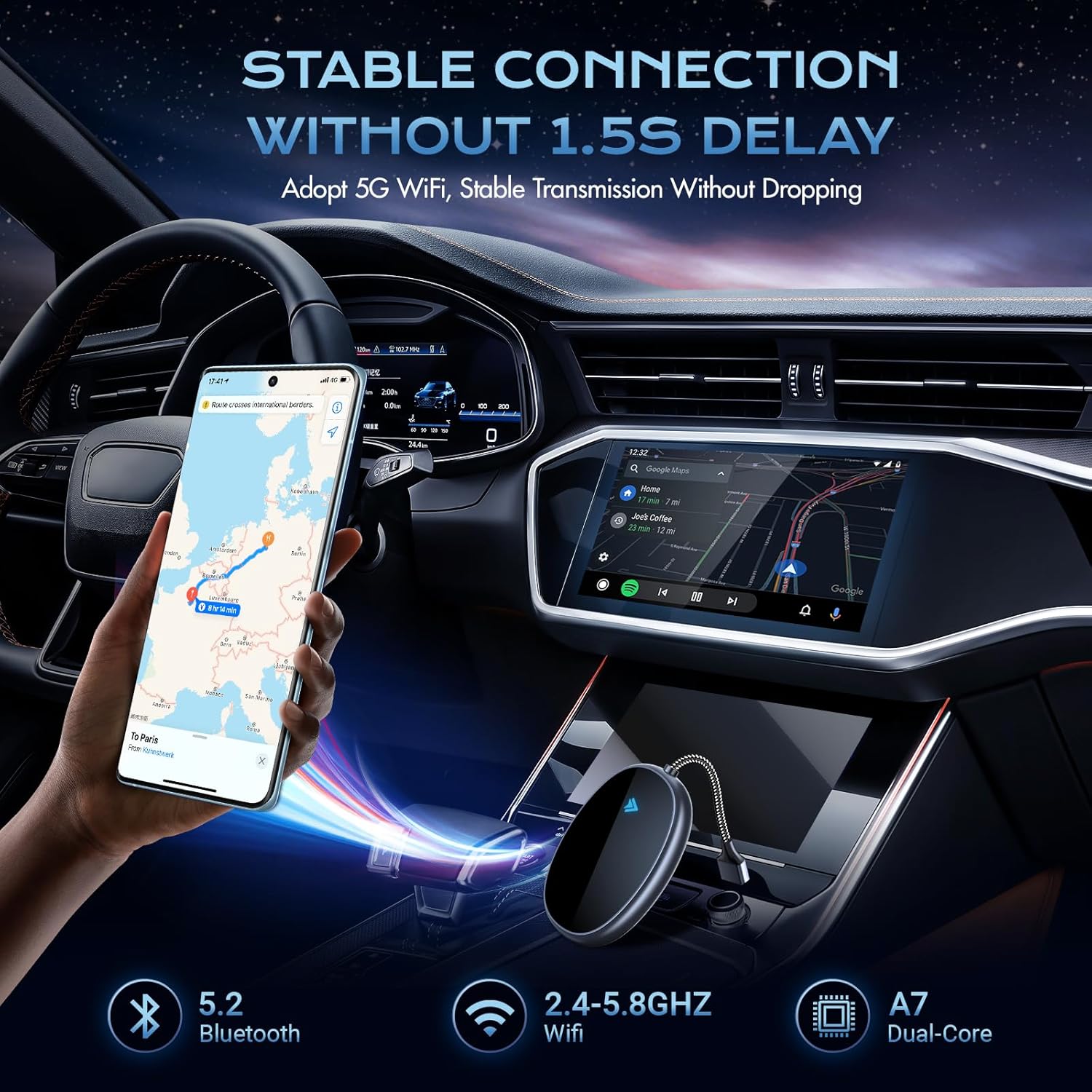 Adattatore Wireless Android Auto per OEM - immagine 3