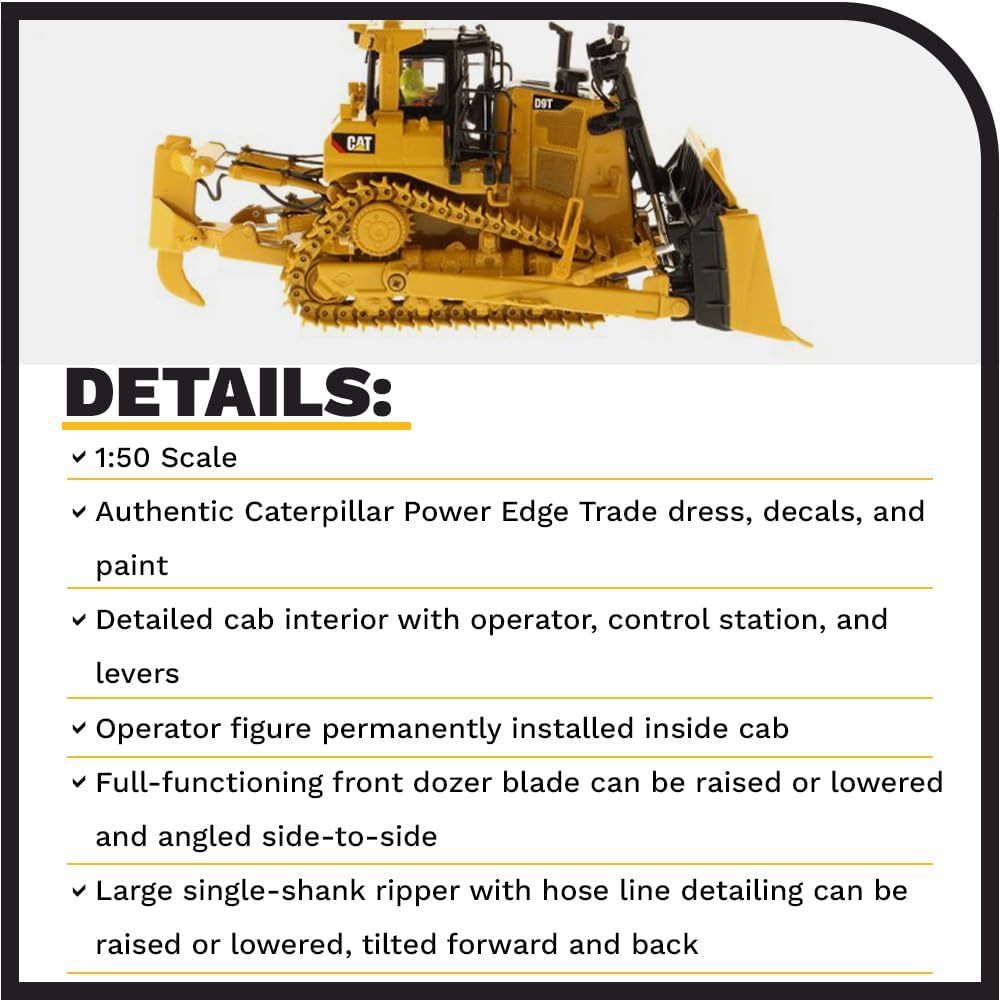 Diecast Masters 85944 - Trattore Cingolato Cat D9T - immagine 4