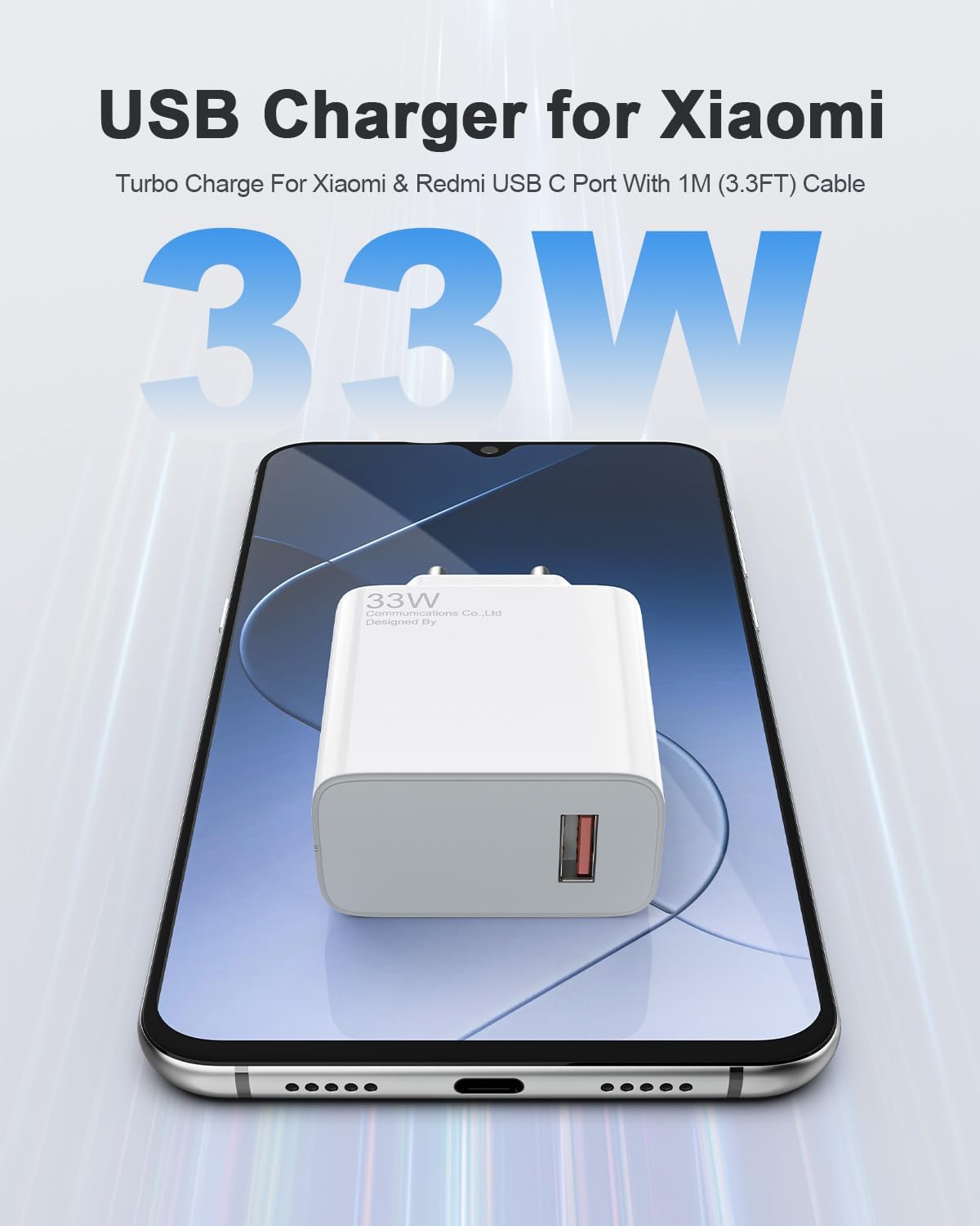 Caricabatterie USB C 33W per Xiaomi Redmi/Mi/Poco - immagine 6