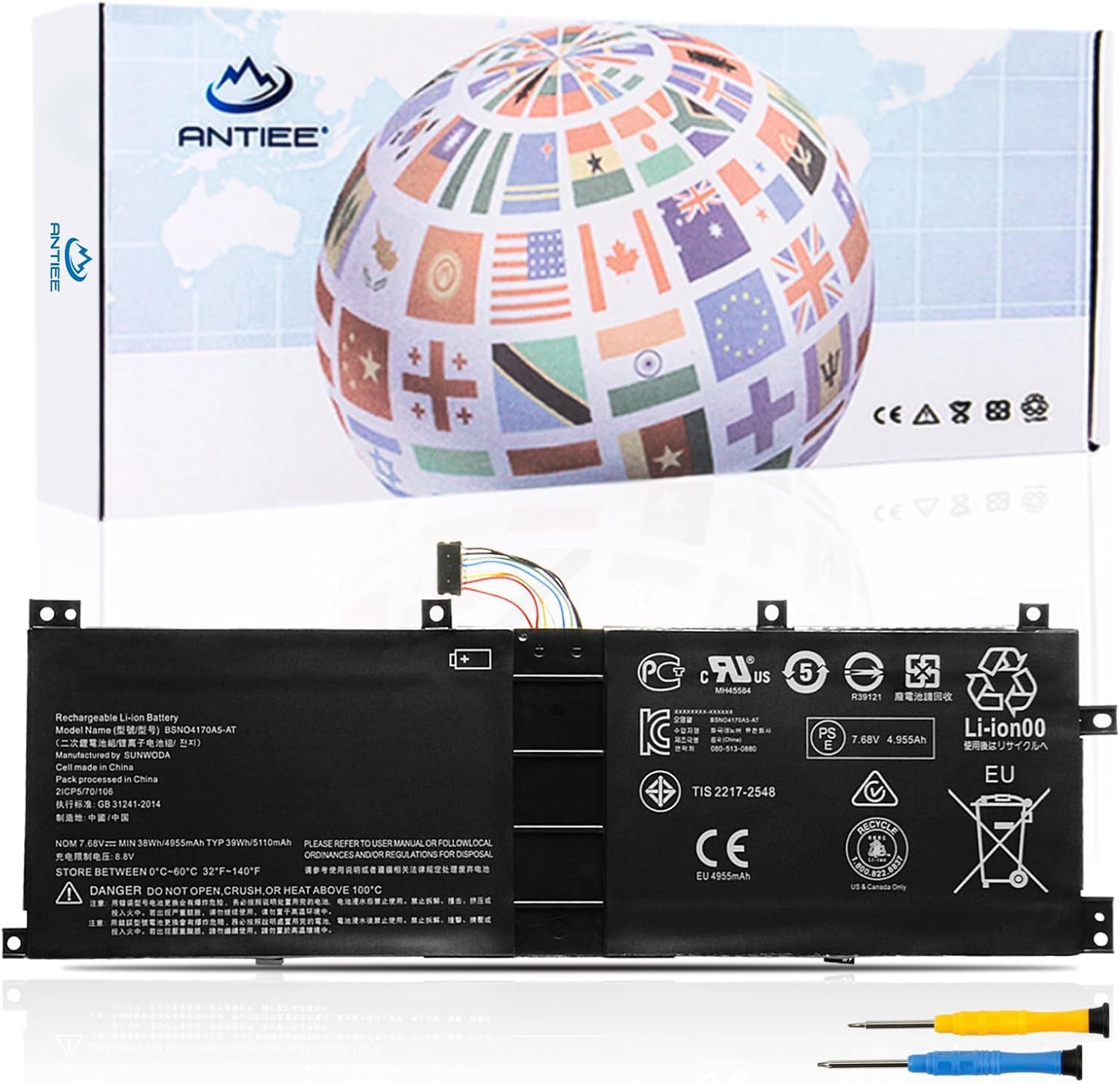 Antiee BSNO4170A5-AT - Batteria per Lenovo Ideapad Miix - immagine 1