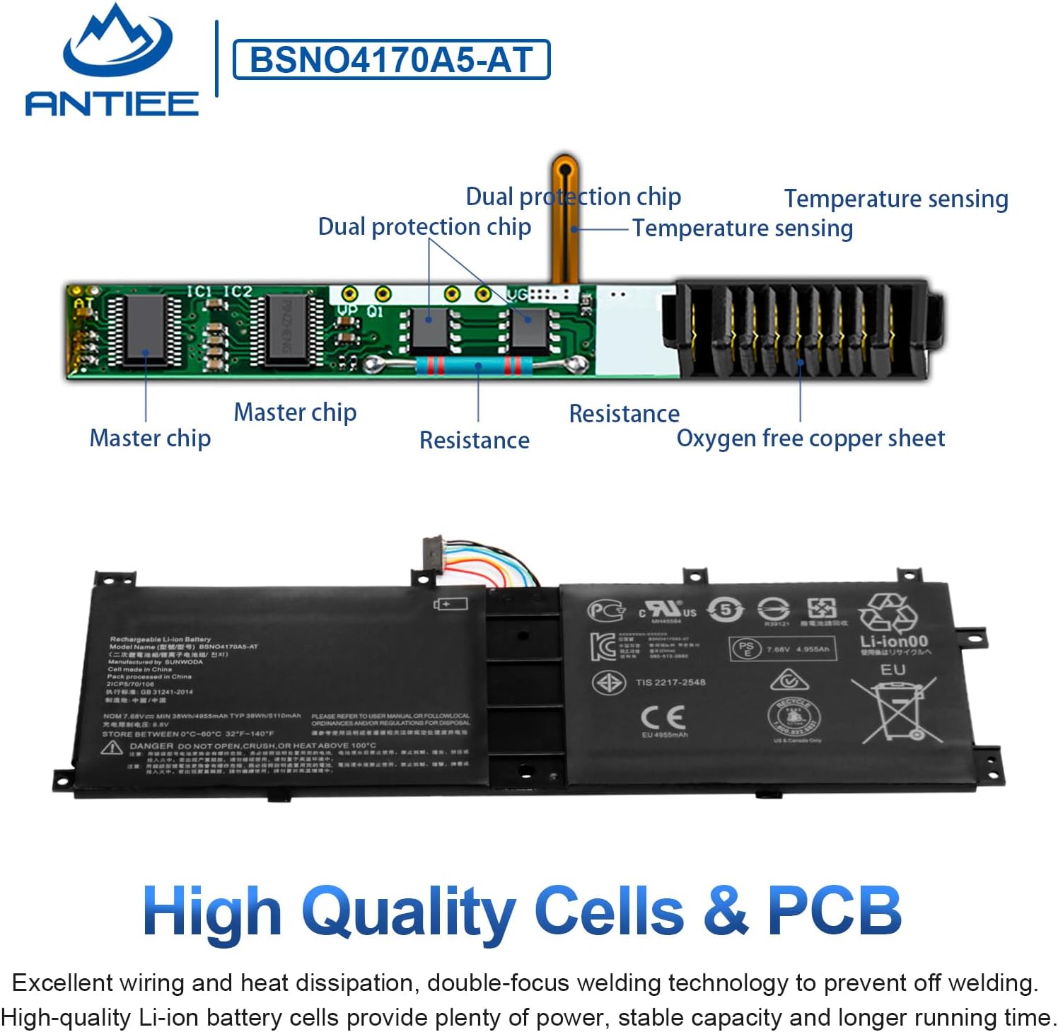 Antiee BSNO4170A5-AT - Batteria per Lenovo Ideapad Miix - immagine 3