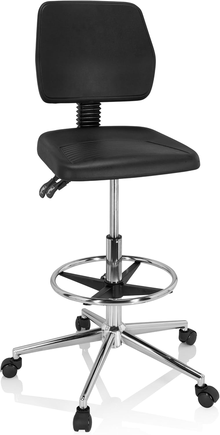 Hjh Office 830102 - Sedia da Lavoro TOP WORK 11 I Nera