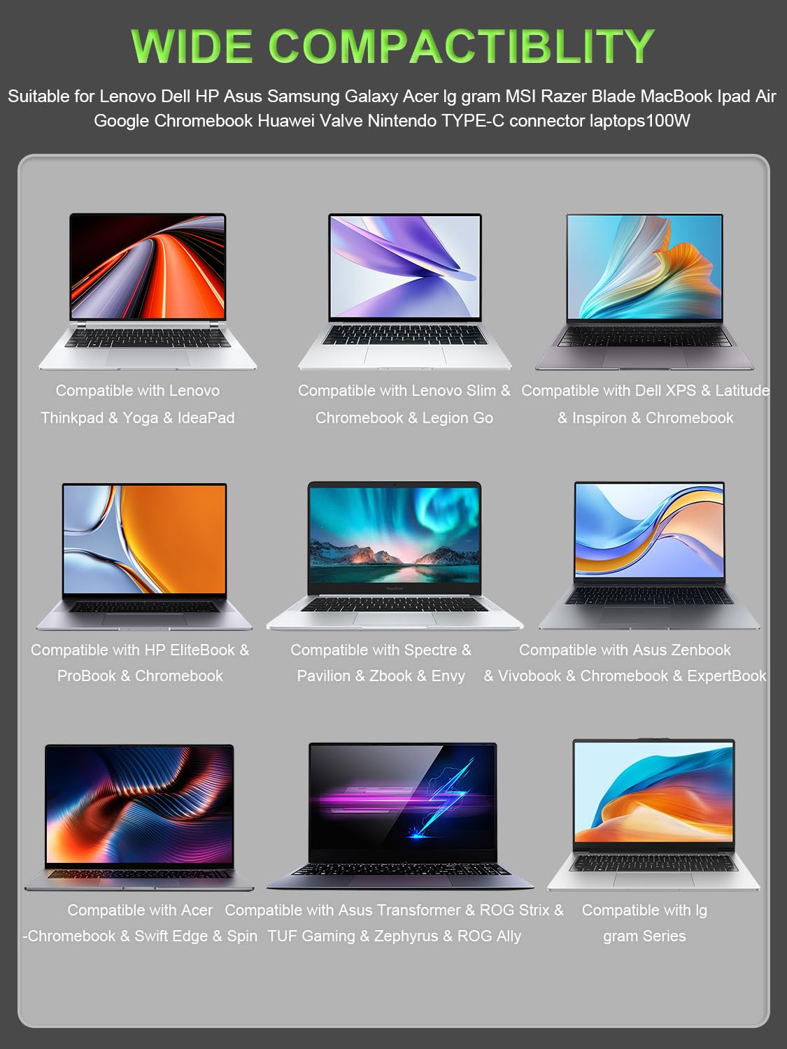 Caricatore USB-C Universale 100W - immagine 3