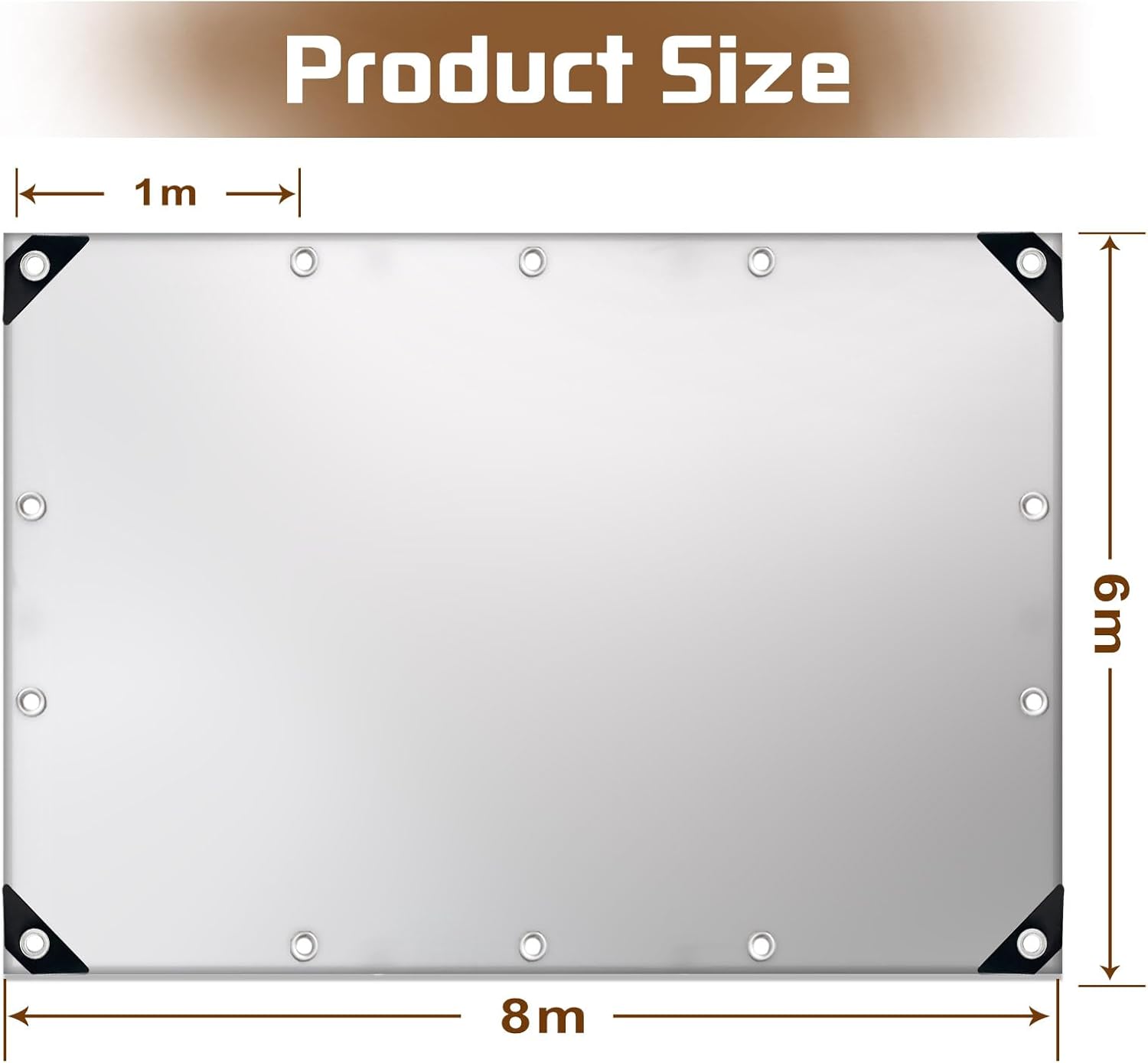 Telone Impermeabile Rinforzato con Occhielli - immagine 2