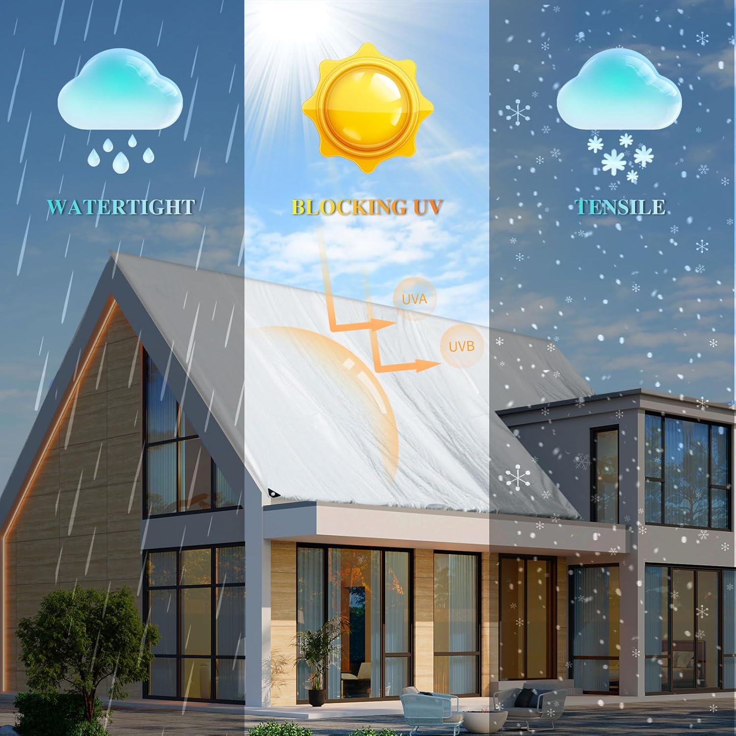 Telone Impermeabile Rinforzato con Occhielli - immagine 3