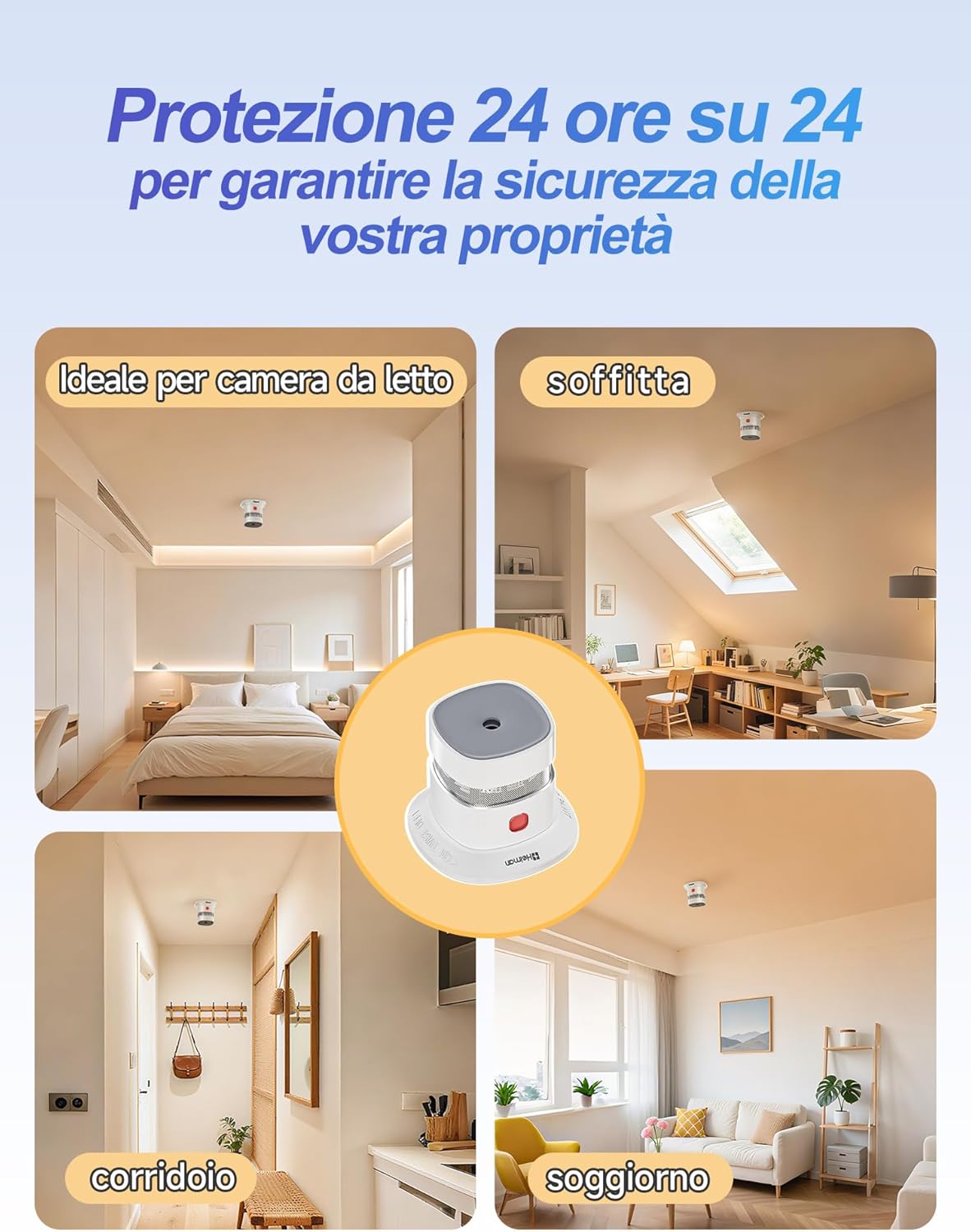 Heiman Mini Rilevatore di Fumo (3 PCS) - immagine 7