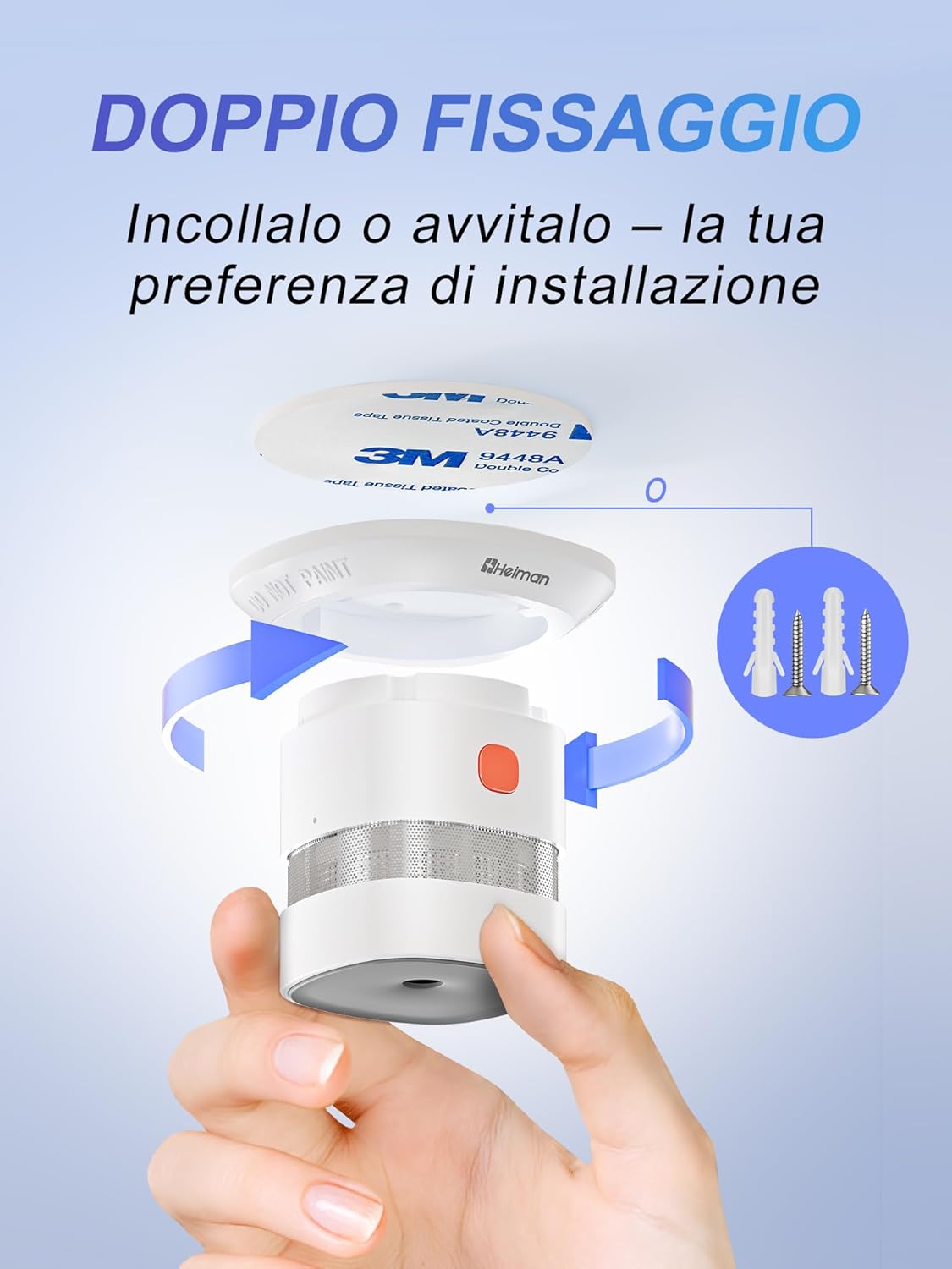 Heiman Mini Rilevatore di Fumo (3 PCS) - immagine 8