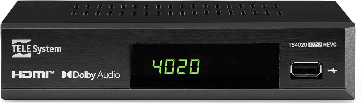 Tele System Decoder TS4020 Doppio Tuner HEVC HD - immagine 1
