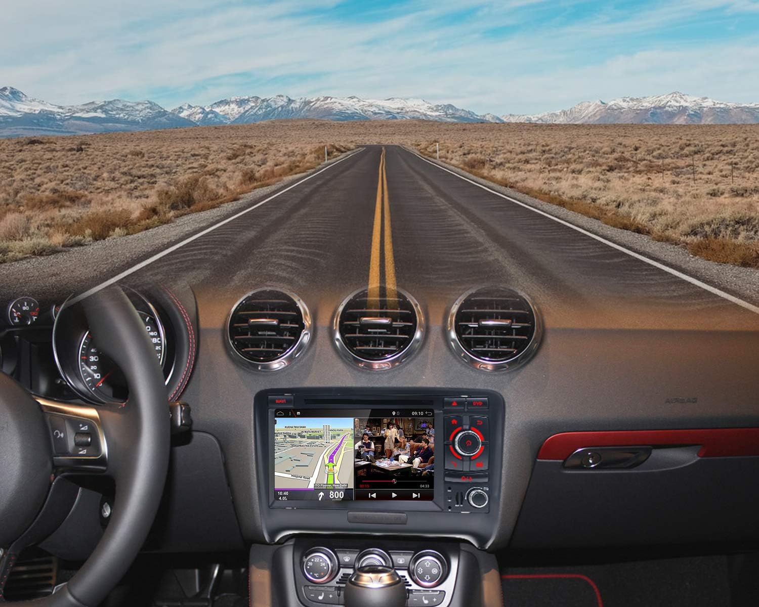 JOYX Autoradio Android 10 Doppio DIN per AUDI TT (2006-2011) - immagine 2