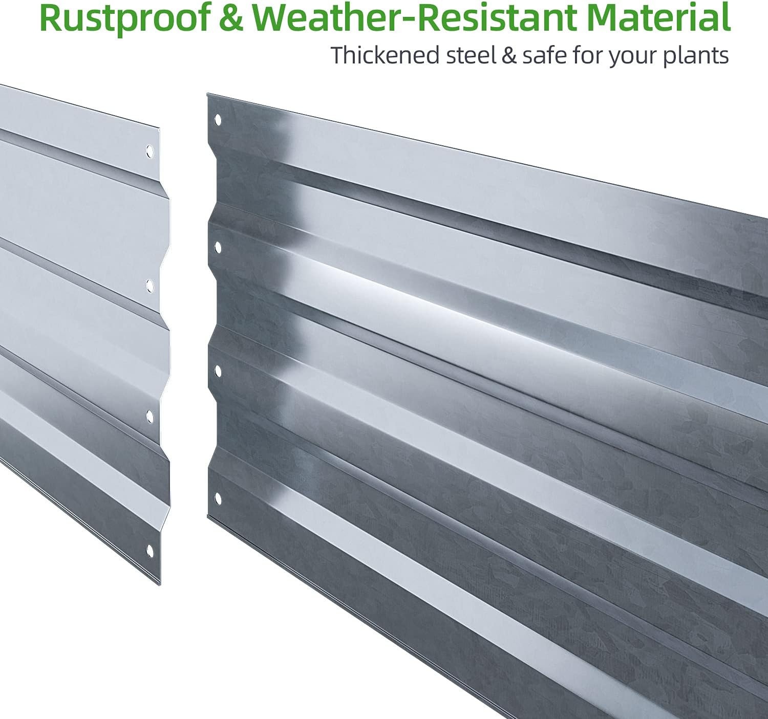 Ohuhu Letto per Orto Rialzato in Metallo 180x90x60 cm - immagine 6