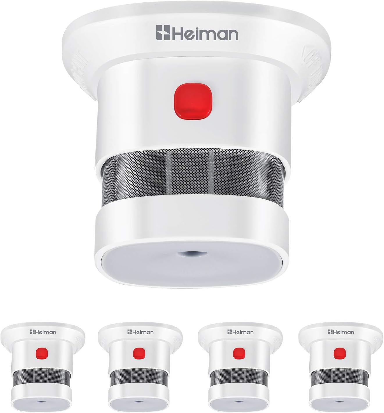 Heiman Sensore Fumo Mini 10 Anni, Certificato CE