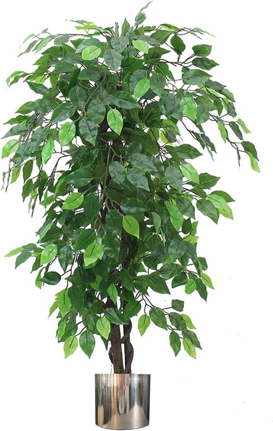 Leaf Albero Artificiale Ficus Cespuglioso 120cm, Verde