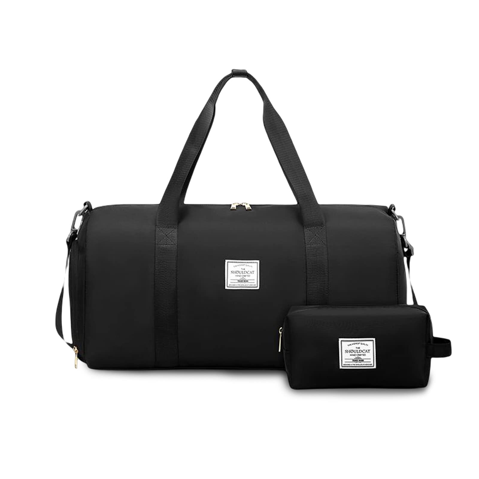 FANDARE Borsone da Viaggio Donna 2 pz/set, Nero