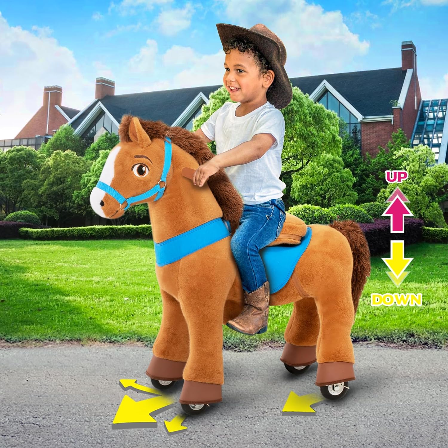 Ponycycle Essenziale E - Cavallo Cavalcabile con Ruote - immagine 4