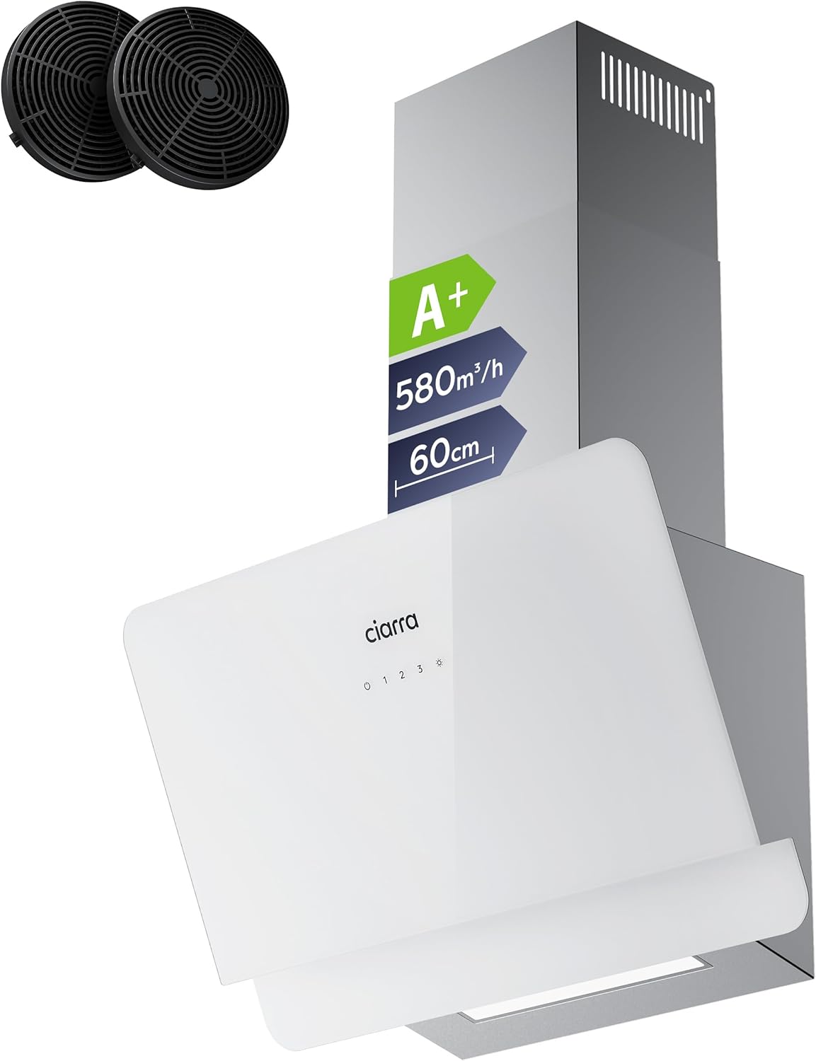 Ciarra CBCS6765C A+ - Cappa Aspirante 60cm 580m³/h - immagine 1