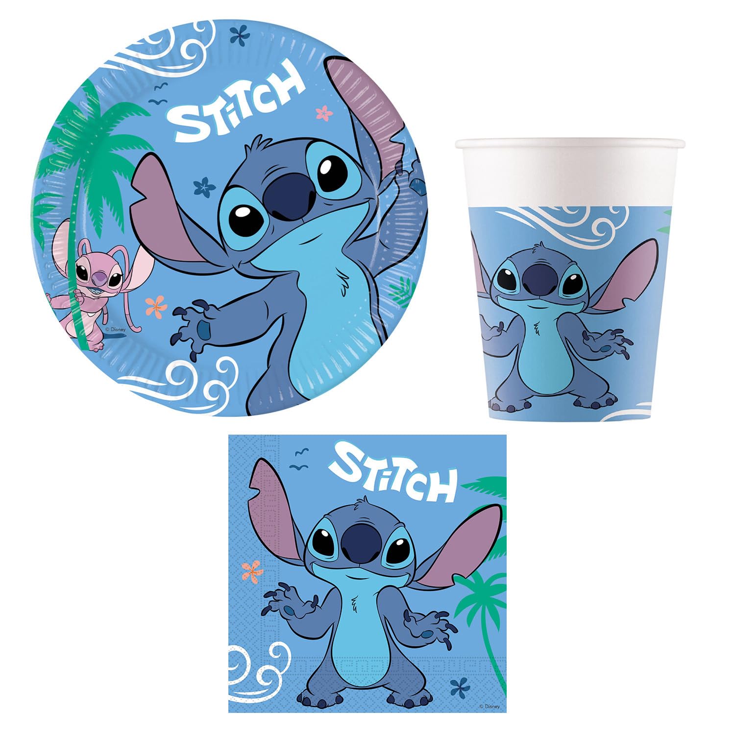 Set da Festa Stitch and Angel - 52 Pezzi