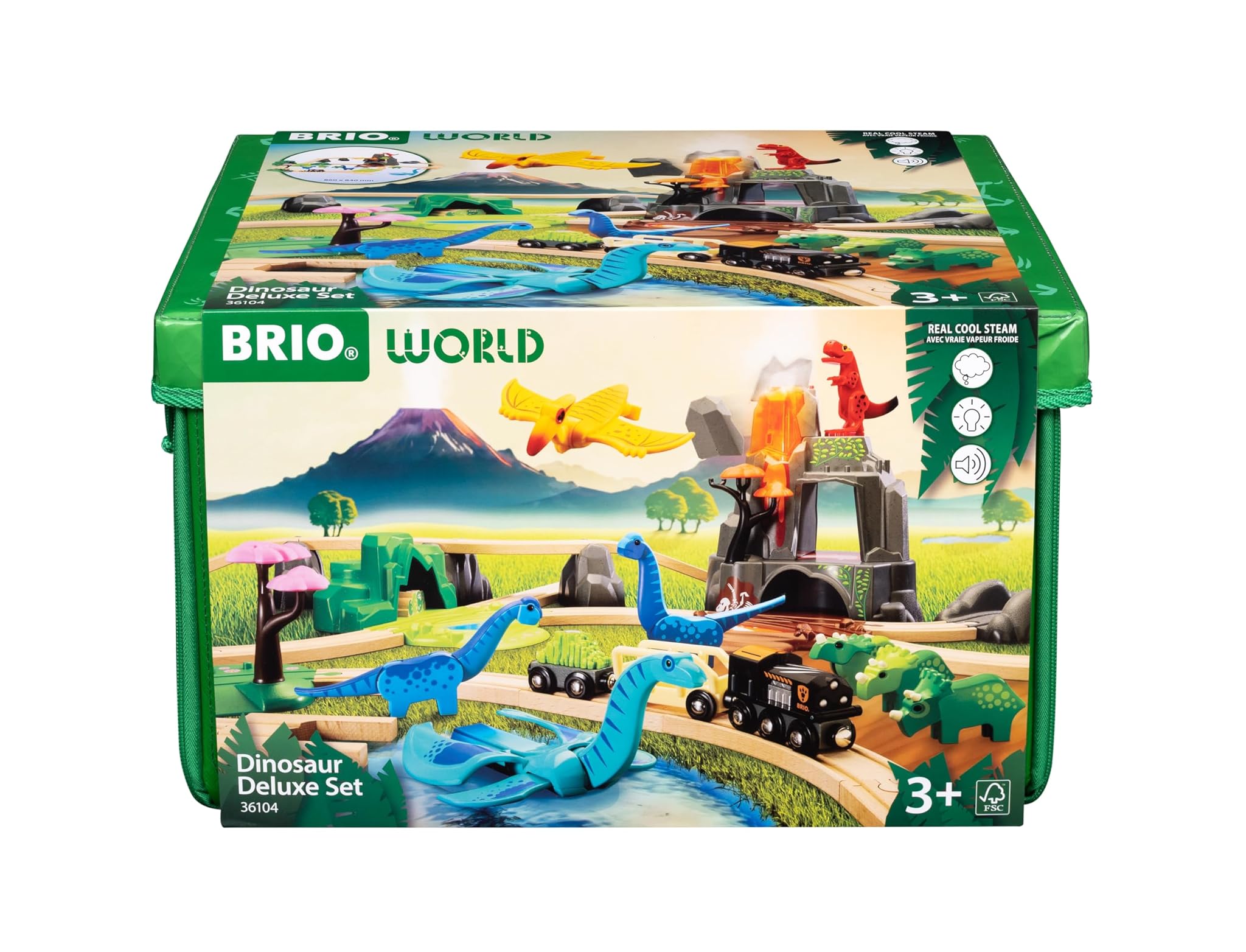 BRIO World - Set Deluxe Ferrovia a Tema Dinosauri