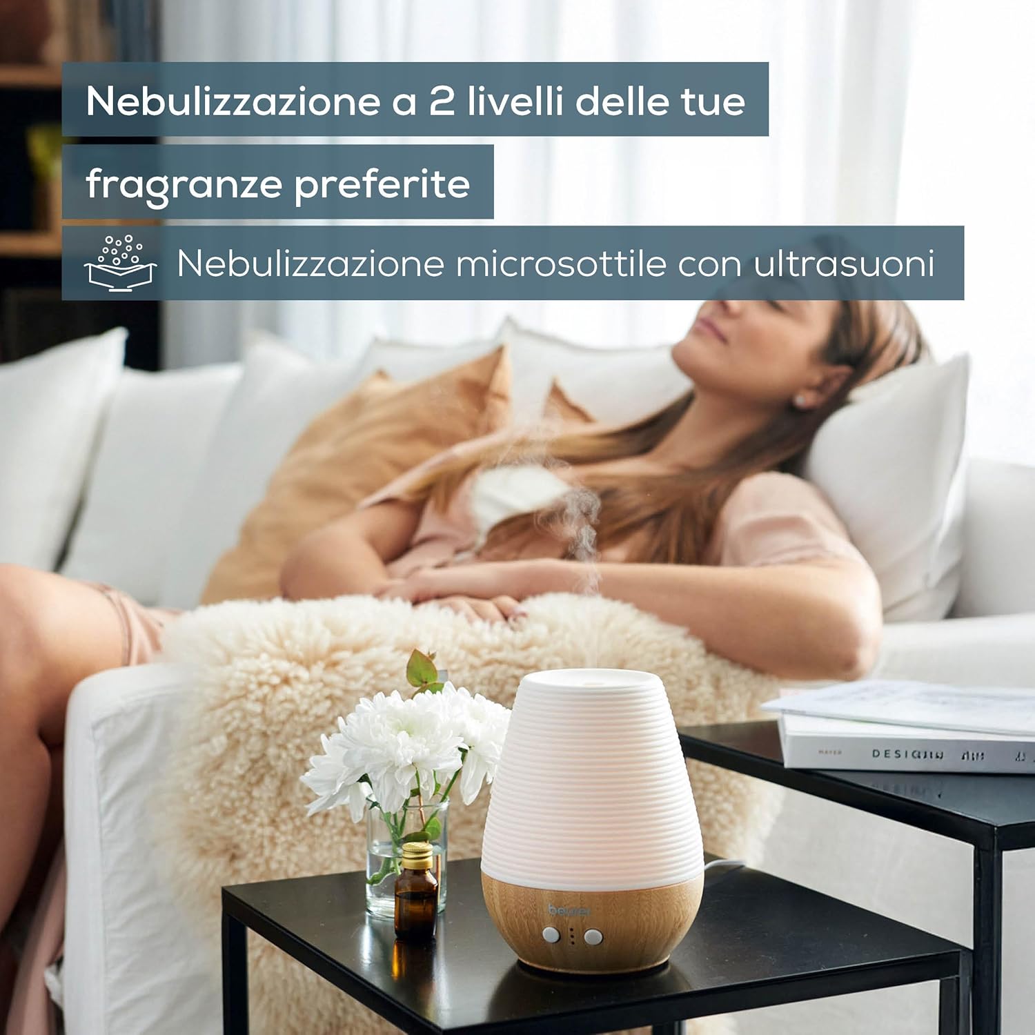 Beurer LA 40 Diffusore Aromatico Ultrasuoni, Bambù - immagine 2