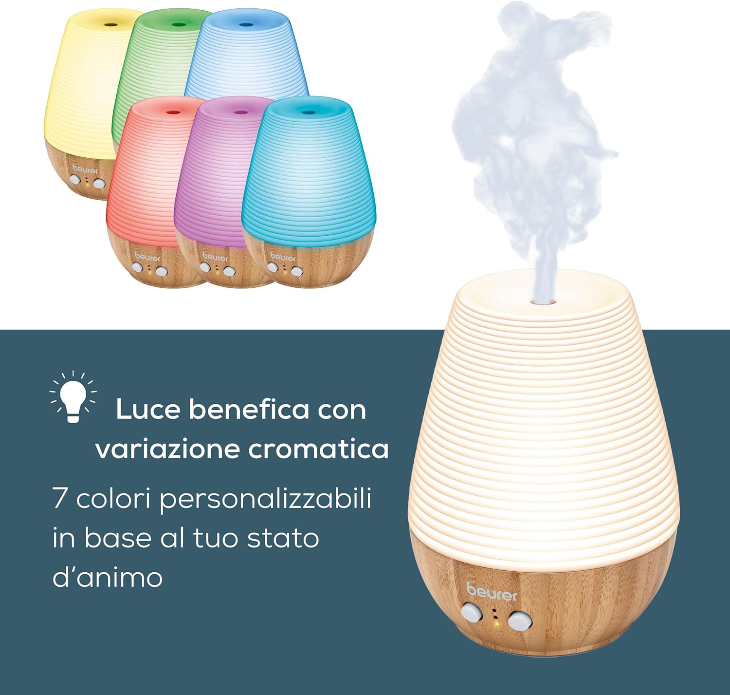 Beurer LA 40 Diffusore Aromatico Ultrasuoni, Bambù - immagine 3