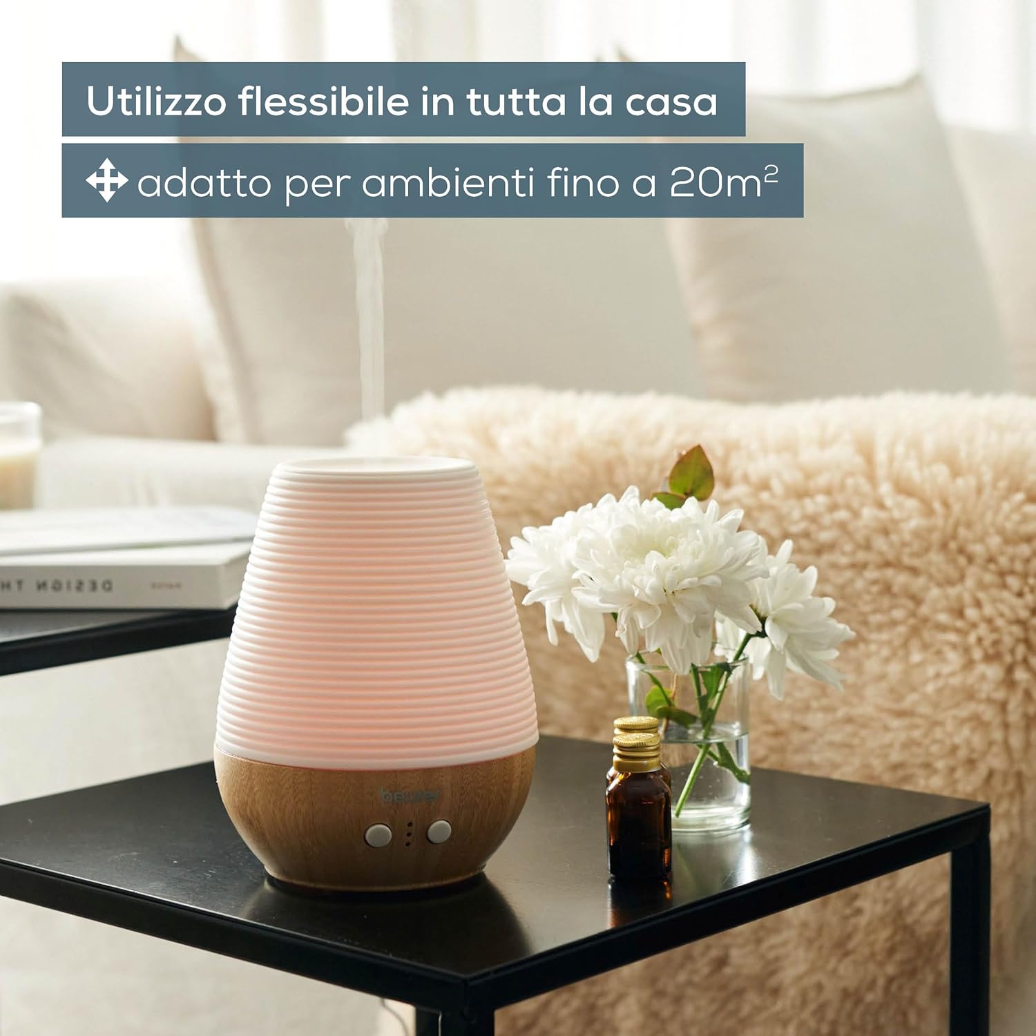 Beurer LA 40 Diffusore Aromatico Ultrasuoni, Bambù - immagine 5