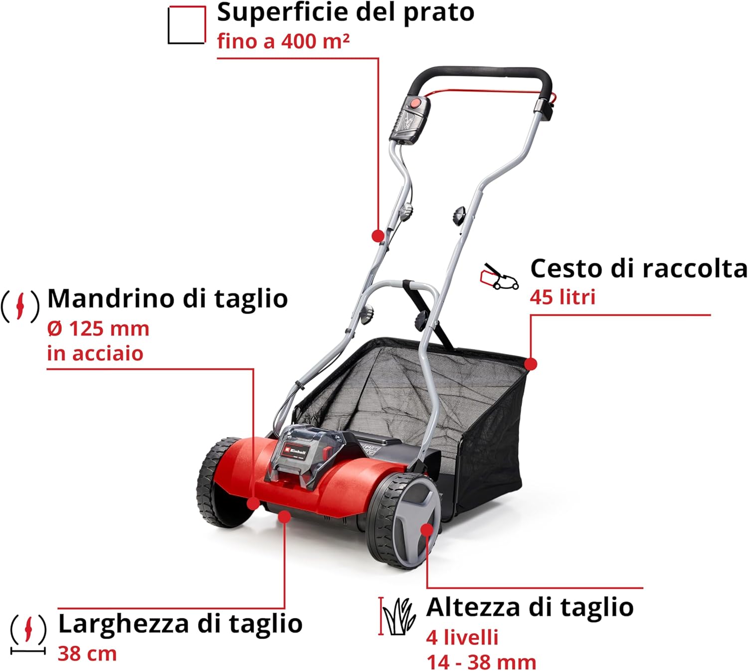 Einhell 3414200 Tosaerba a Batteria - immagine 3