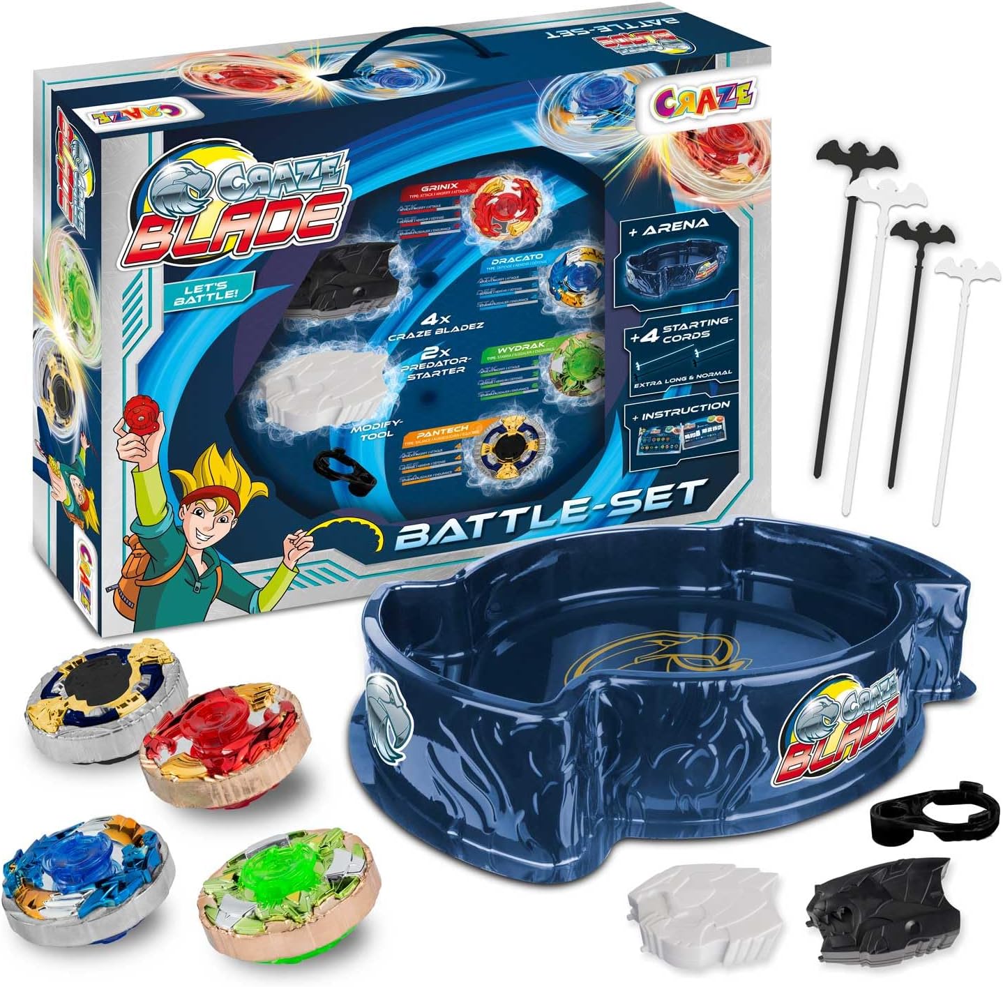 Craze Blade Set Trottole da Combattimento a 4 Lame - immagine 1