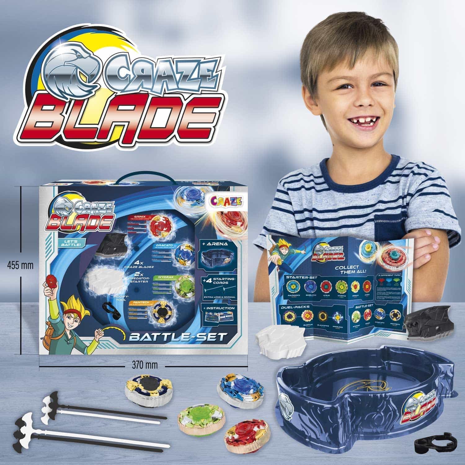 Craze Blade Set Trottole da Combattimento a 4 Lame - immagine 3