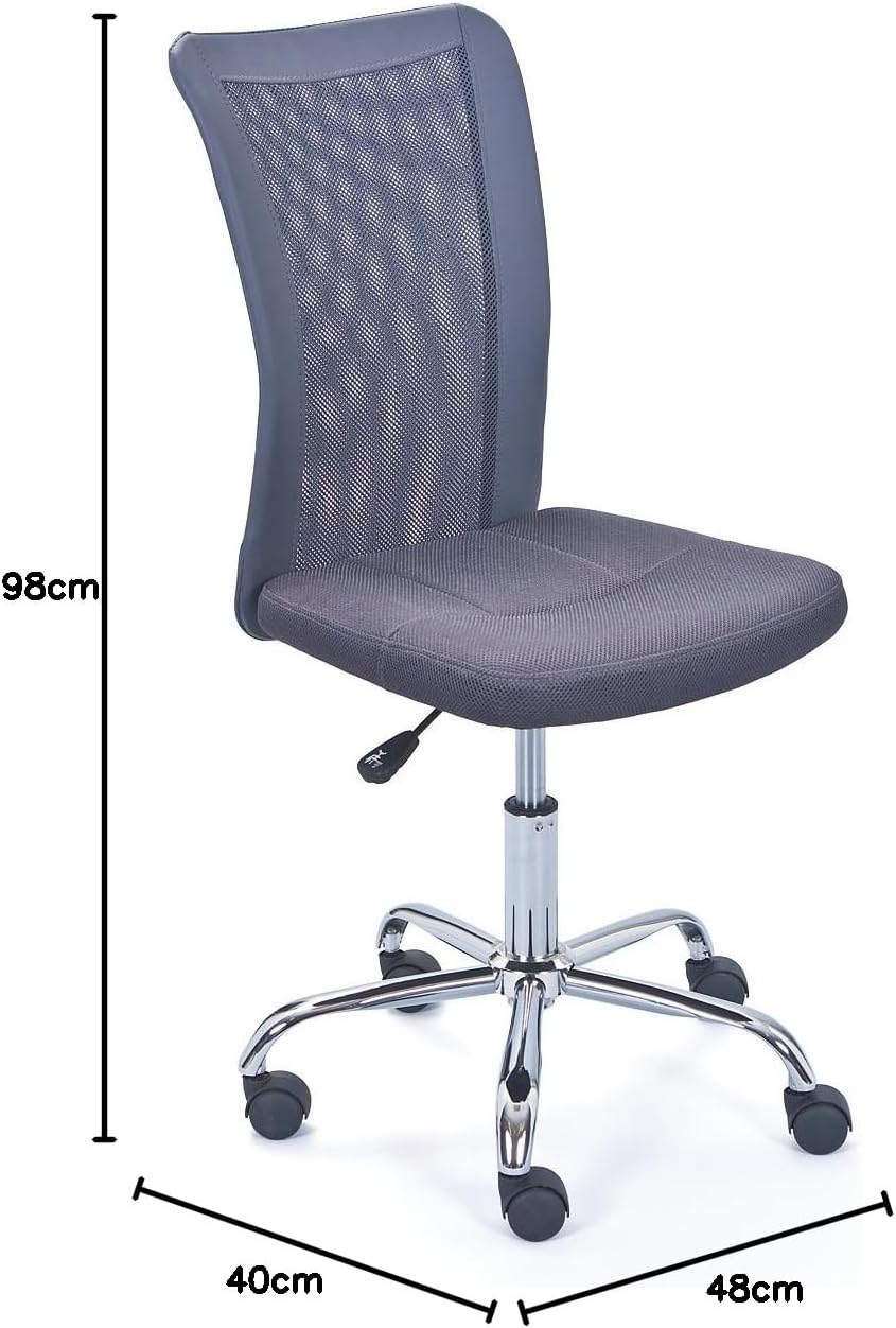 Inter Link Sedia da Ufficio per Bambini Ergonomica, Grigio - immagine 3