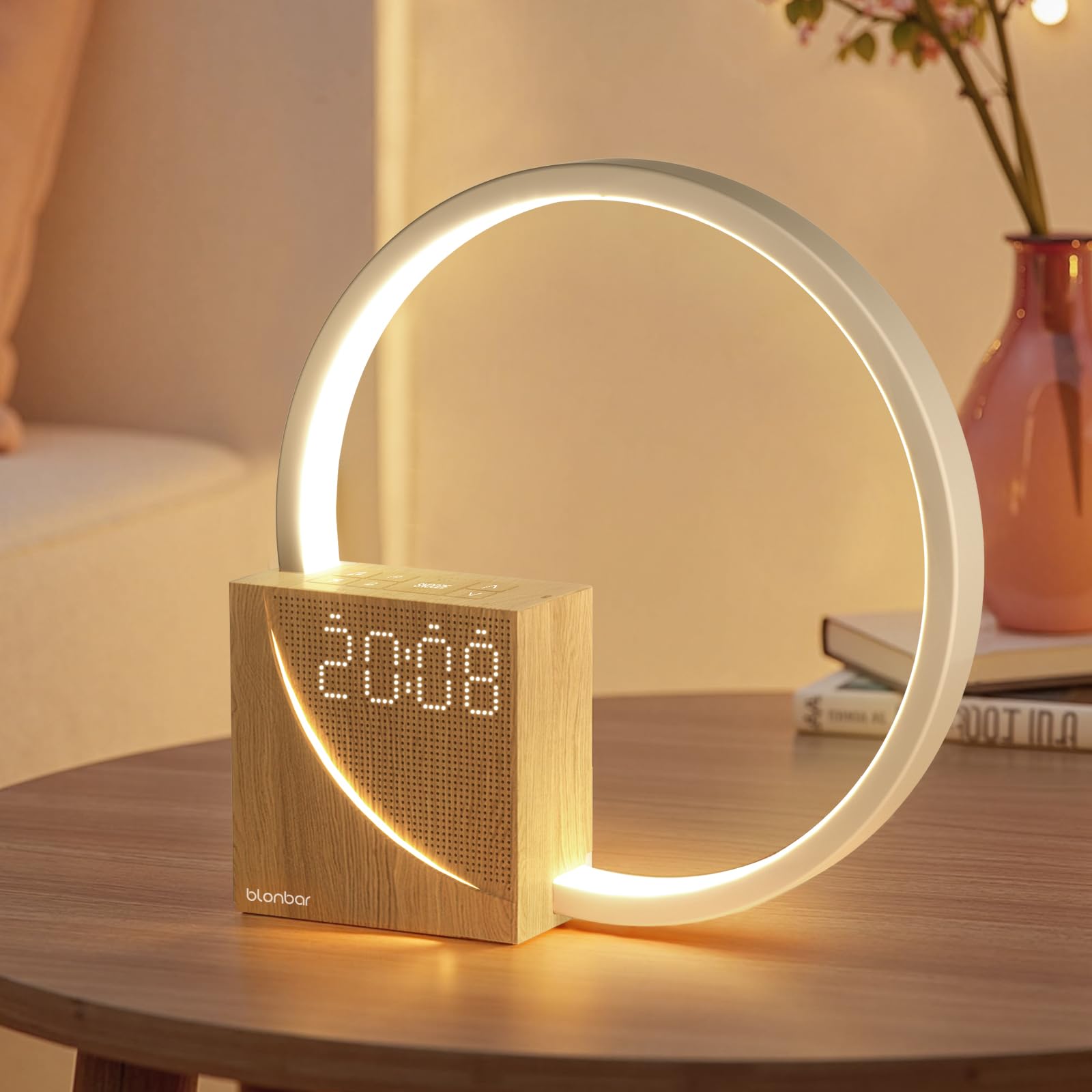 Lampada da Comodino 10W con Luce Sveglia e USB