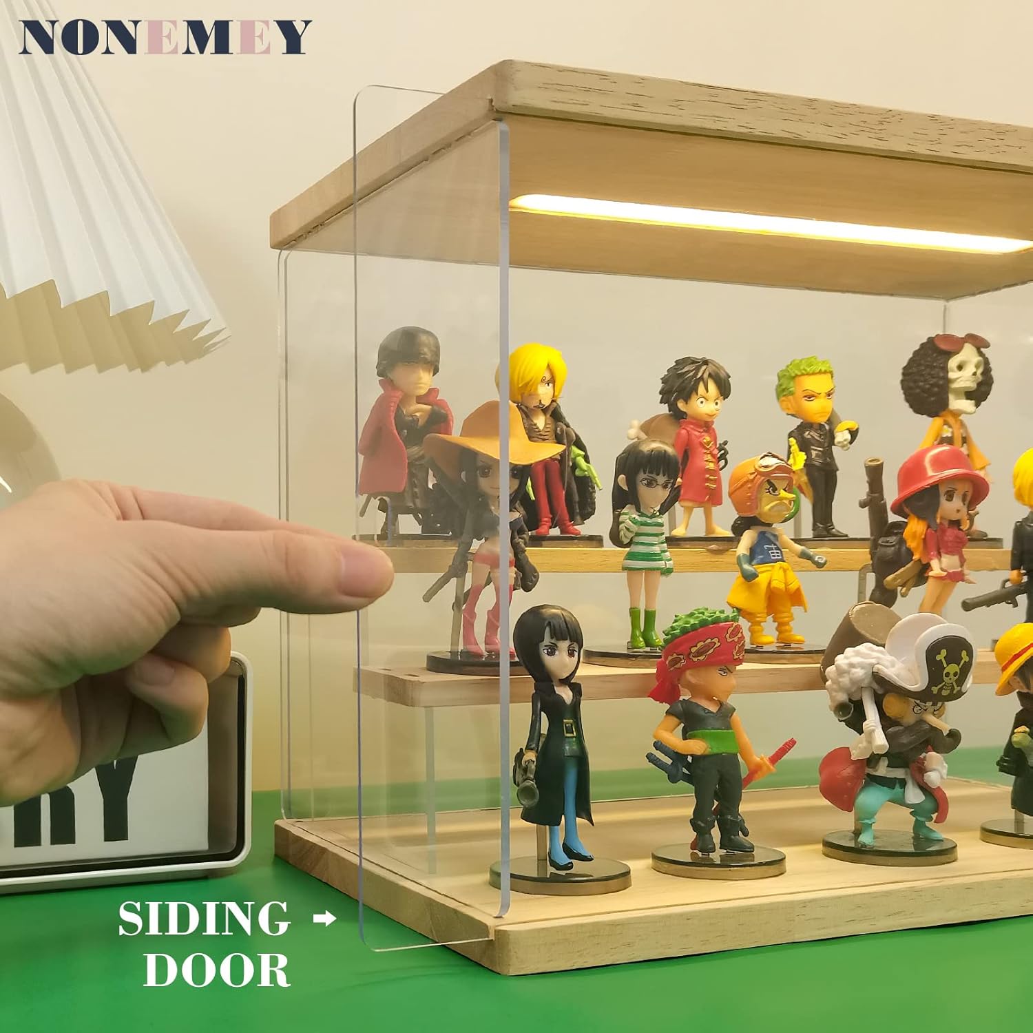 Nonemey Vetrina Acrilico Trasparente con Luce LED - immagine 2