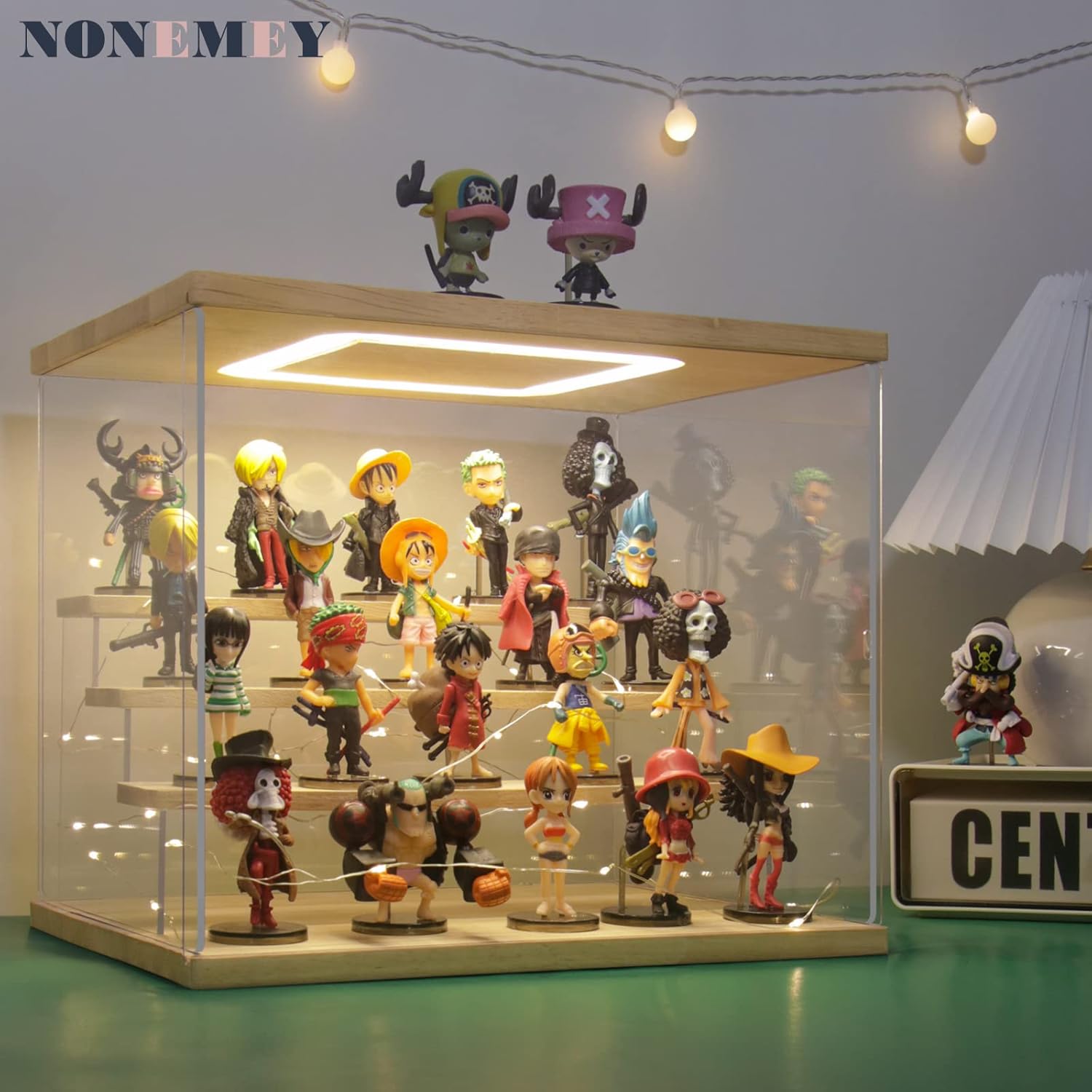 Nonemey Vetrina Acrilico Trasparente con Luce LED - immagine 4