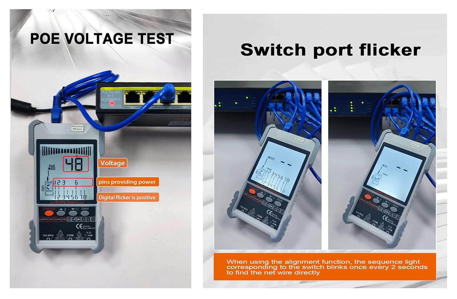 Kalea-informatique Tester Rete e Multimetro Digitale - immagine 2