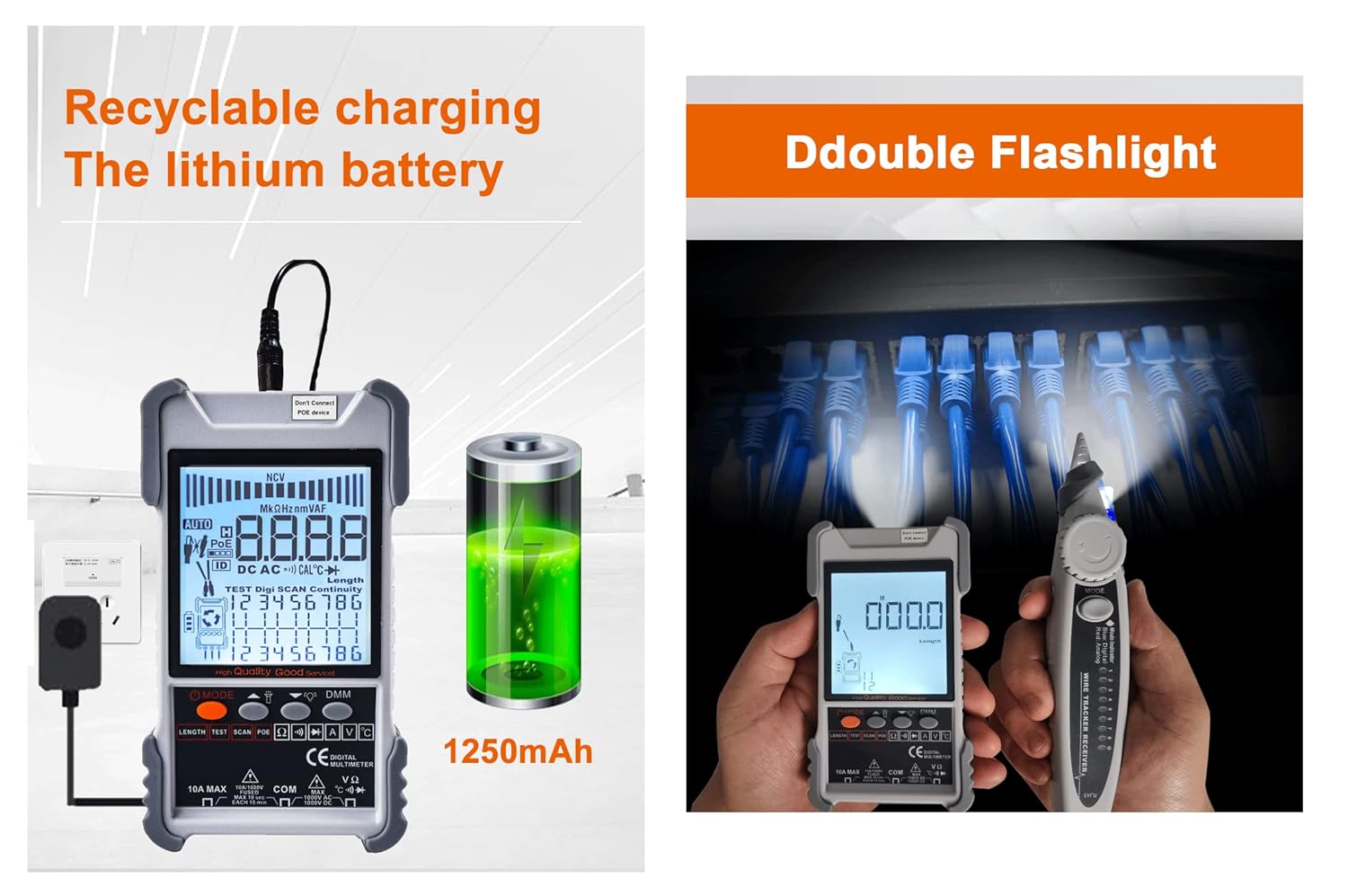 Kalea-informatique Tester Rete e Multimetro Digitale - immagine 4