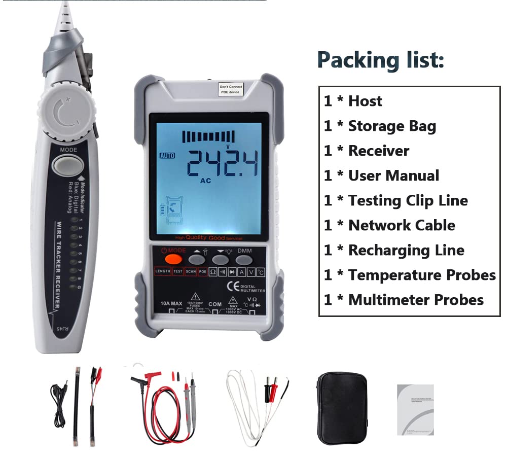 Kalea-informatique Tester Rete e Multimetro Digitale - immagine 6