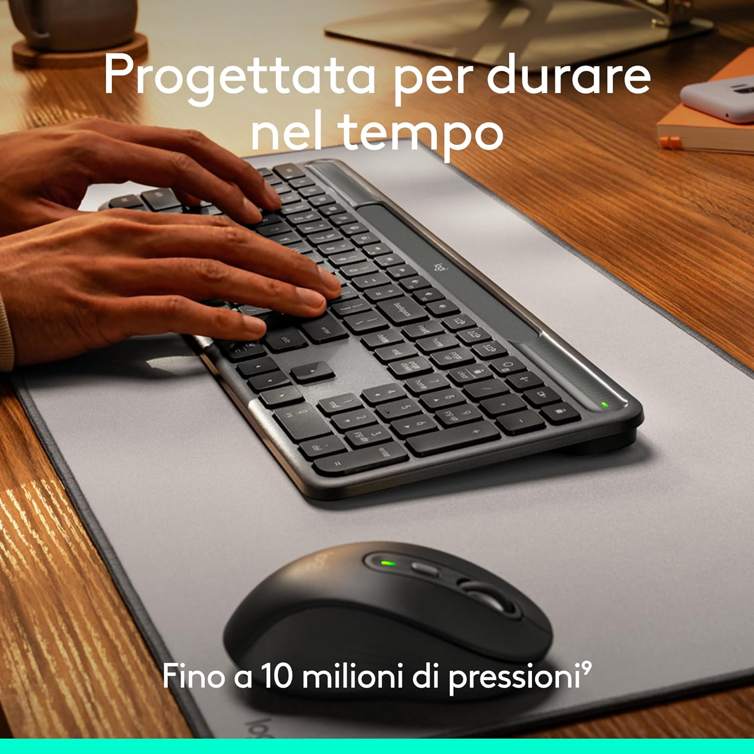 Logitech Signature Slim Solar+ - Tastiera Wireless Solare, Grafite - immagine 5