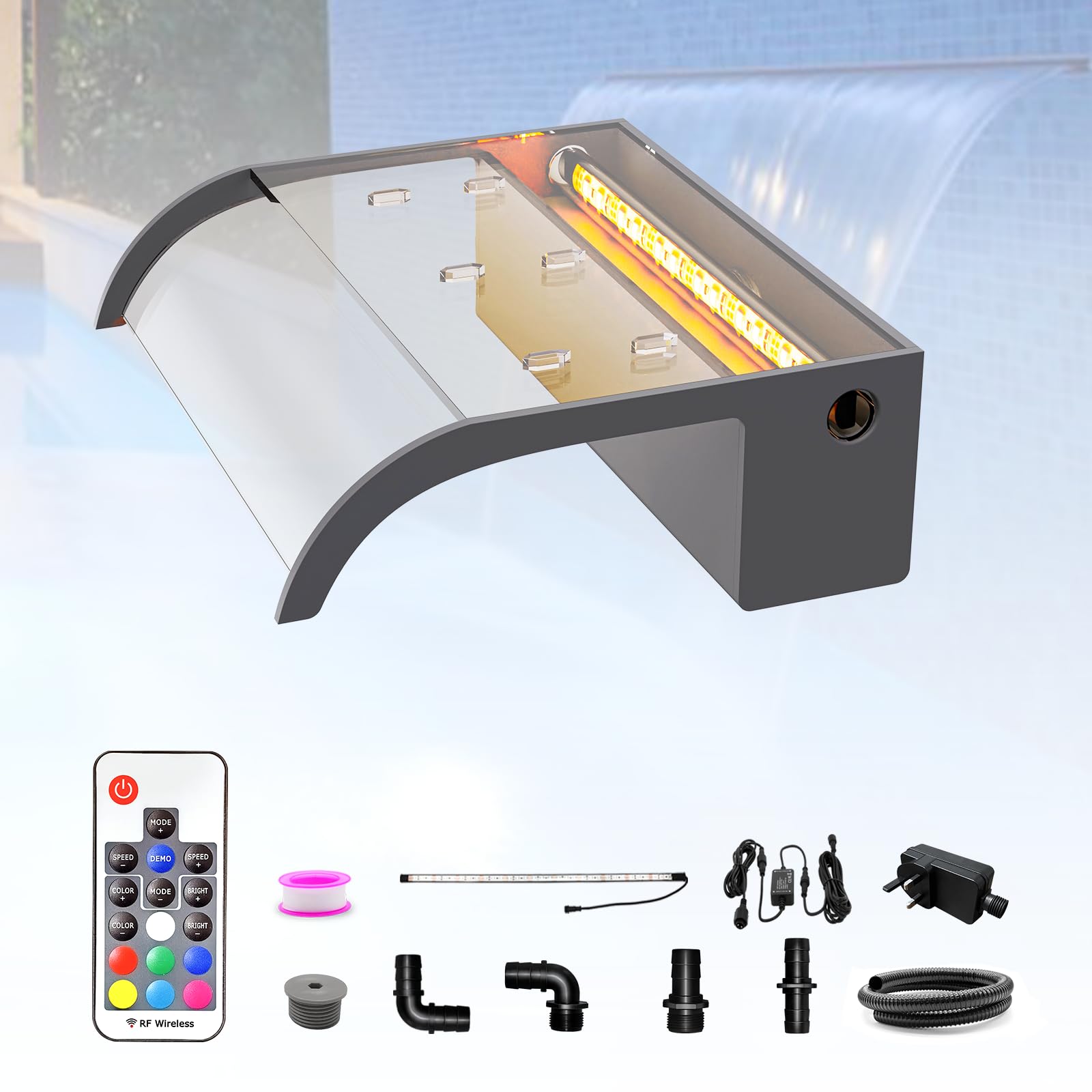 Longrun 30 cm acrilico curvo