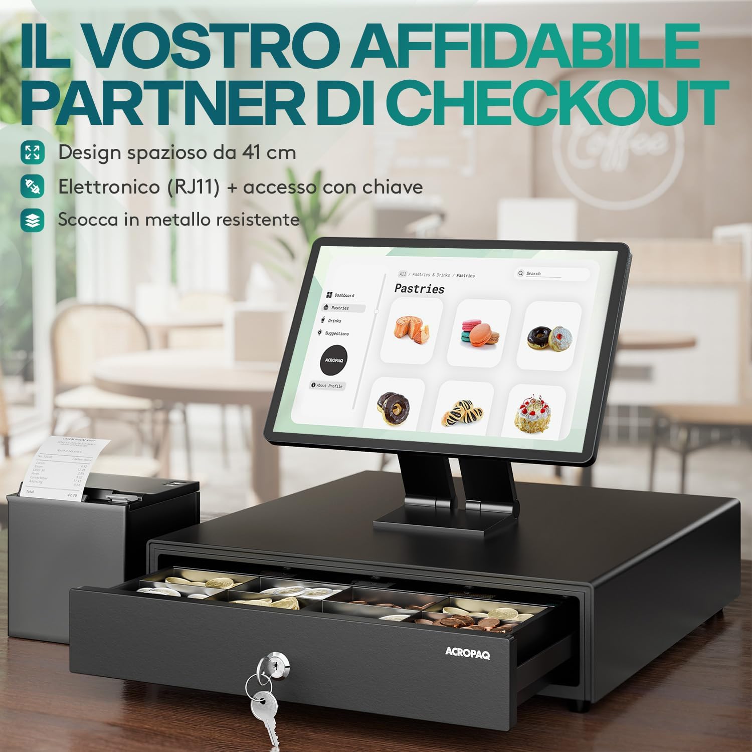 Acropaq Cassetto Cassa RJ11 - immagine 2