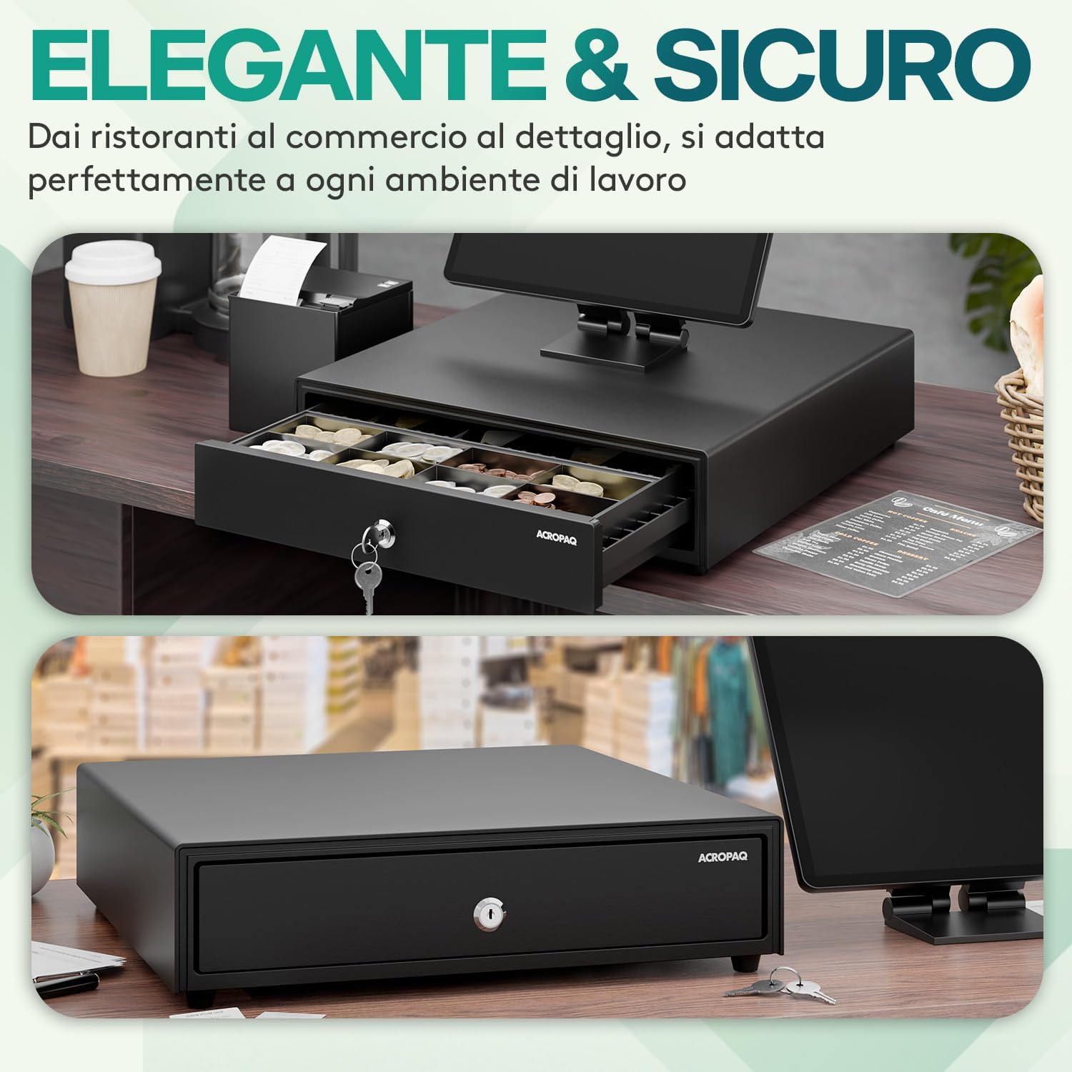 Acropaq Cassetto Cassa RJ11 - immagine 6