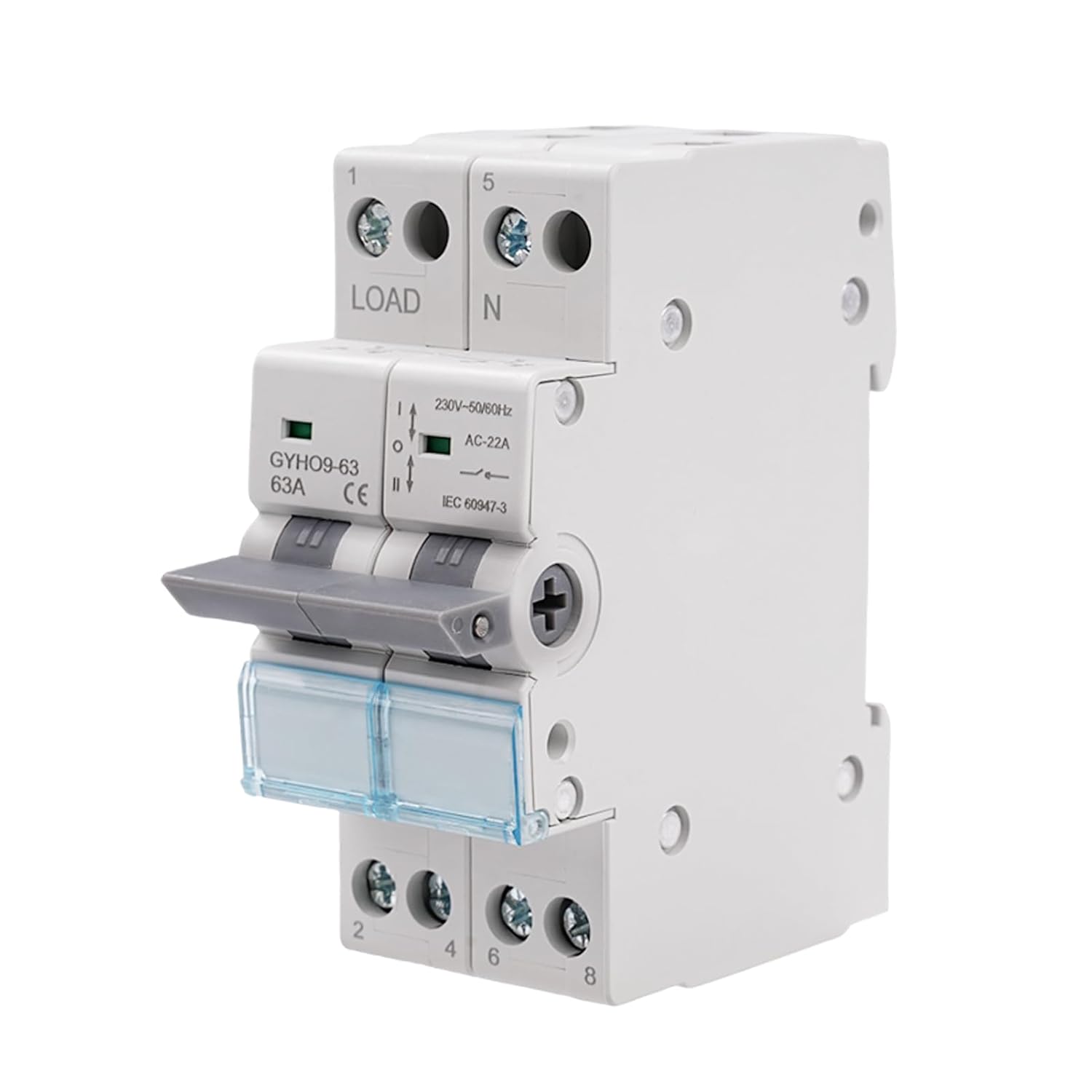 Commutatore 2P 63A Dual Power Manual Transfer Switch - immagine 1