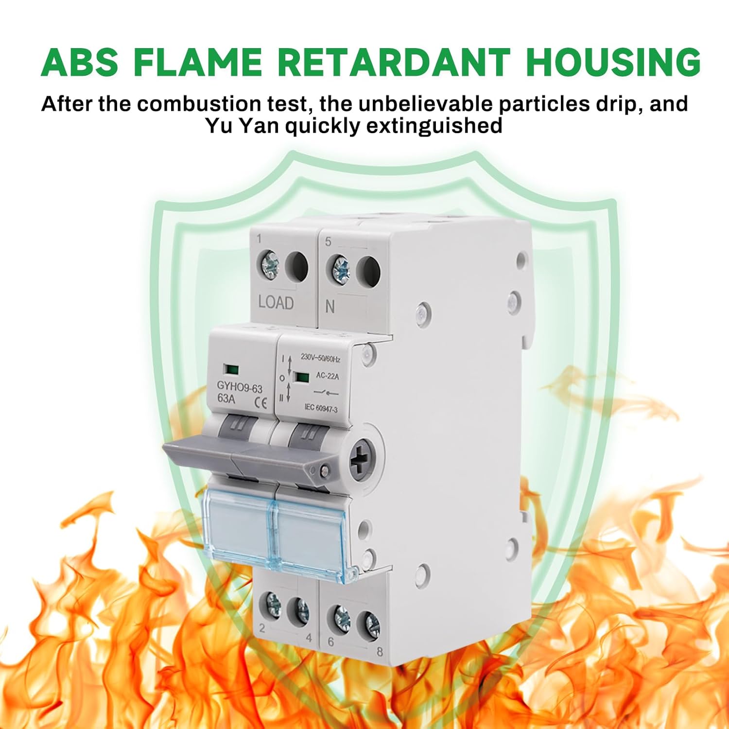 Commutatore 2P 63A Dual Power Manual Transfer Switch - immagine 6