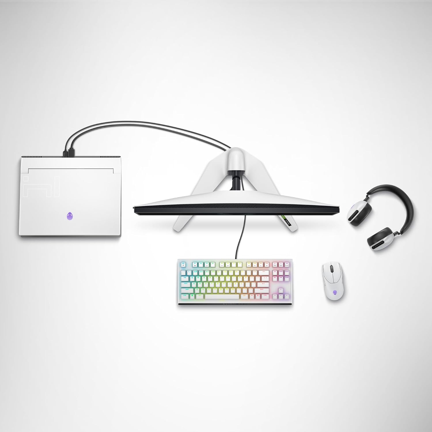 Alienware AW420K - Tastiera Gaming CHERRY MX Red, Lunar Light - immagine 11