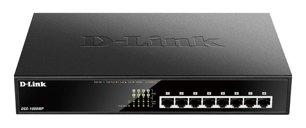 D-link DGS-1008MP - Switch Desktop 8 Porte Gigabit Max POE