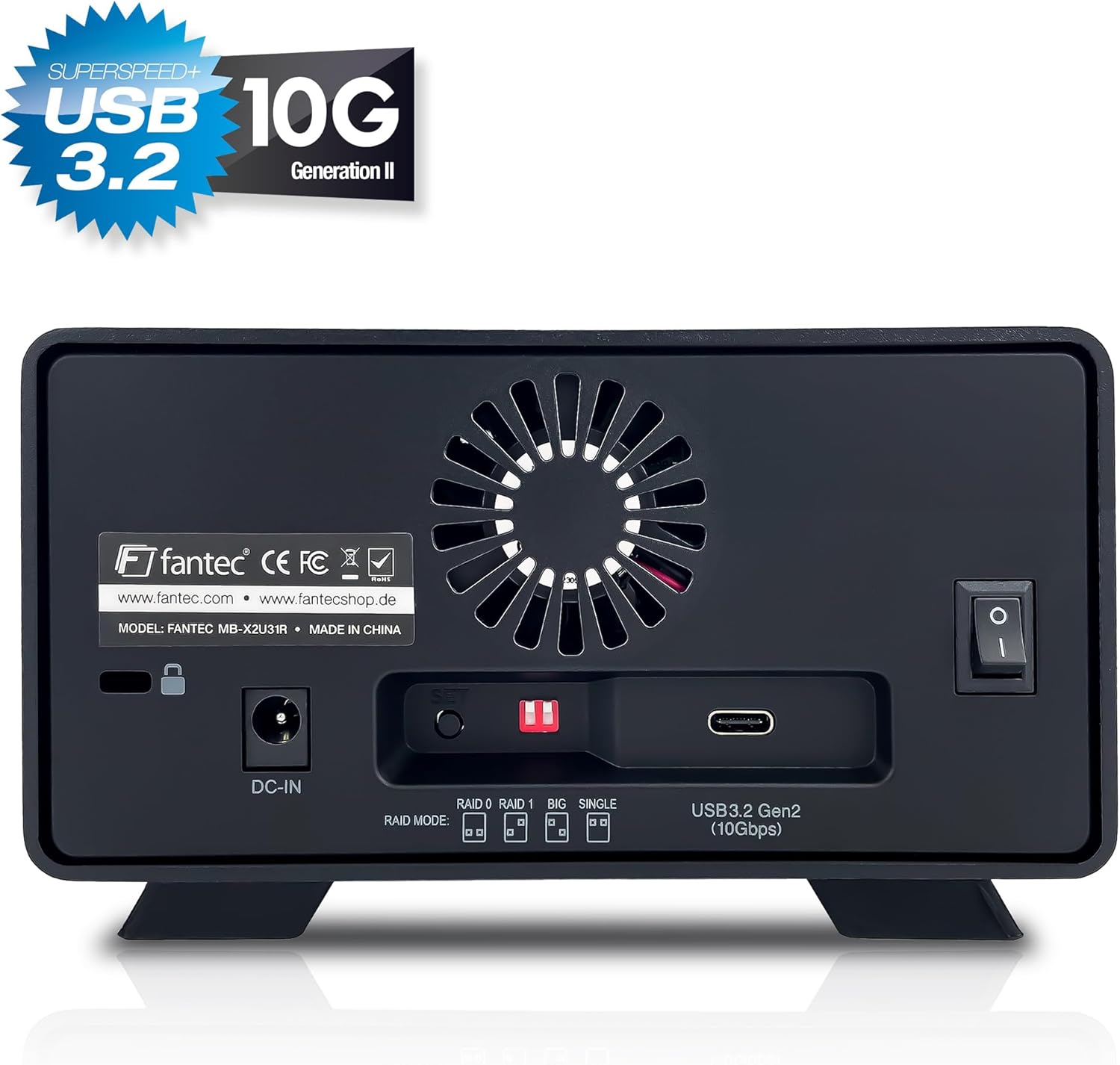 Fantec Docking Station RAID USB 3.2 Gen2 10G per 2 HDD SATA - immagine 3