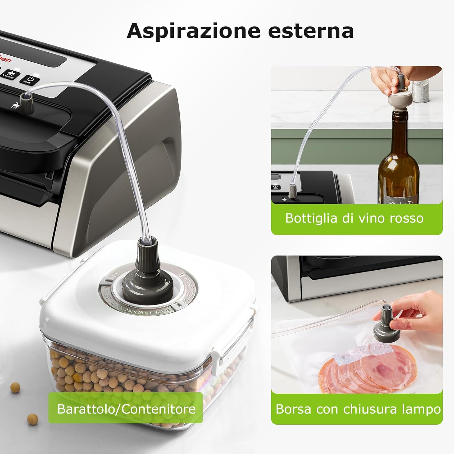 Bonsenkitchen Macchina Sottovuoto per Alimenti - immagine 4